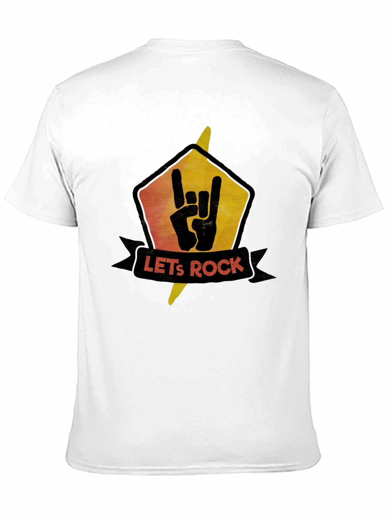 Black Let's Rock Graphic Tee - Black view 11