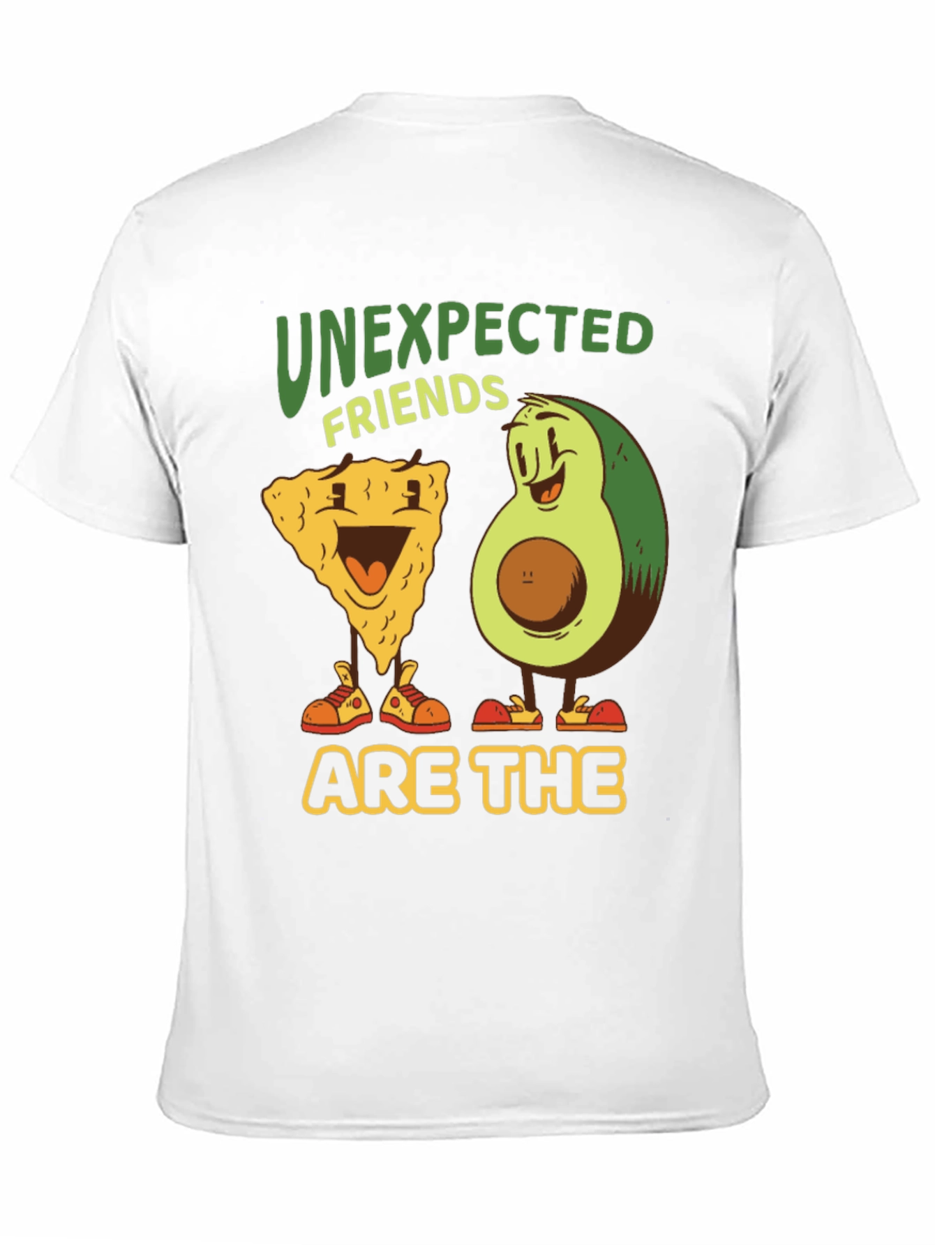 Black Unexpected Friends Graphic Tee - Avocado & Chip view 11