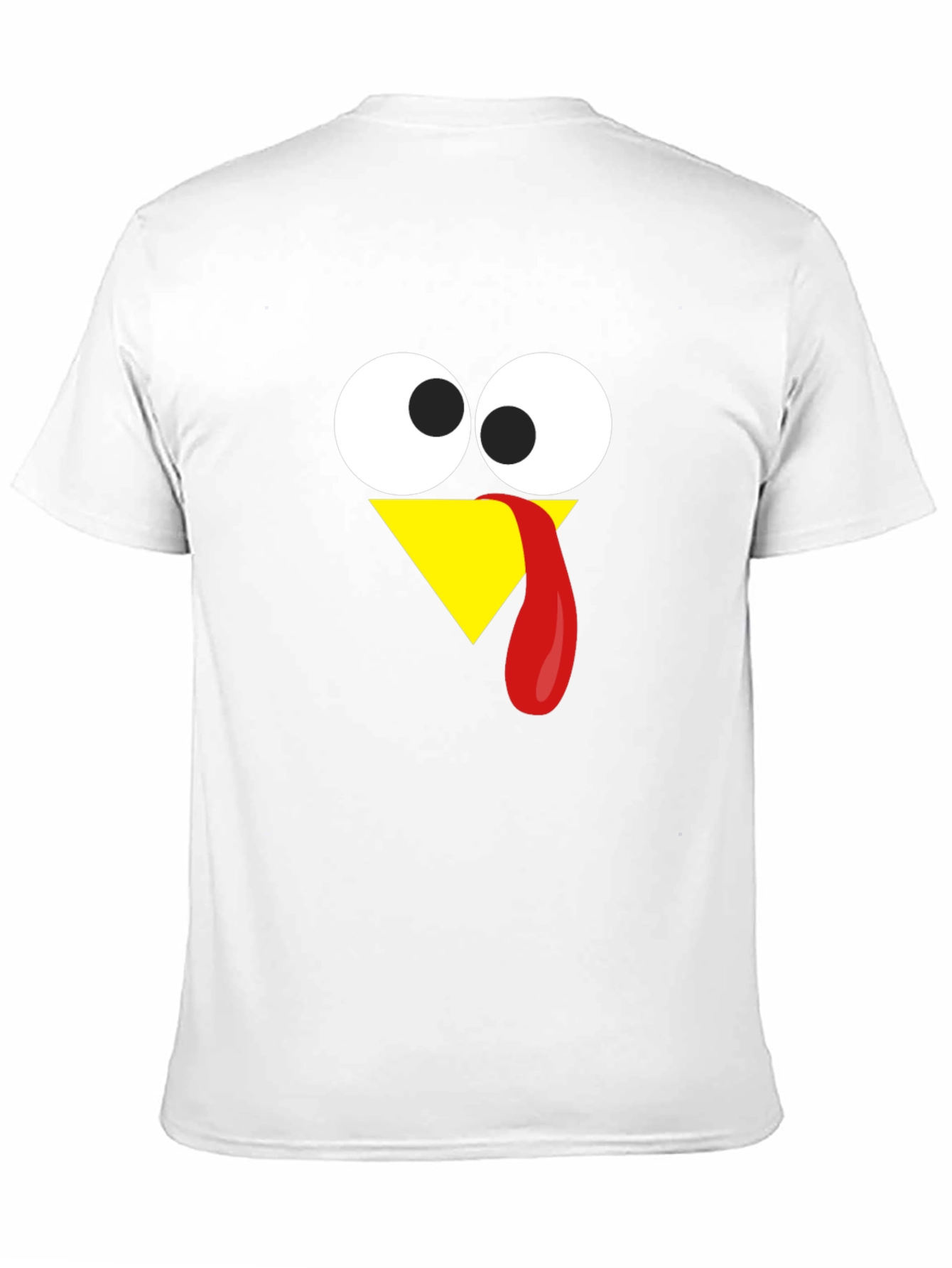 Black Funny Turkey Face Thanksgiving T-Shirt view 11