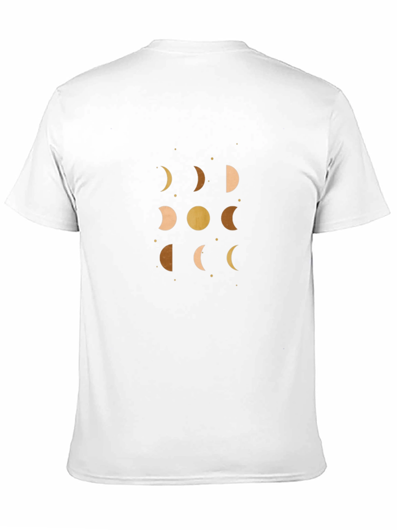 Black Celestial Moon Phases Graphic Tee - Black view 11