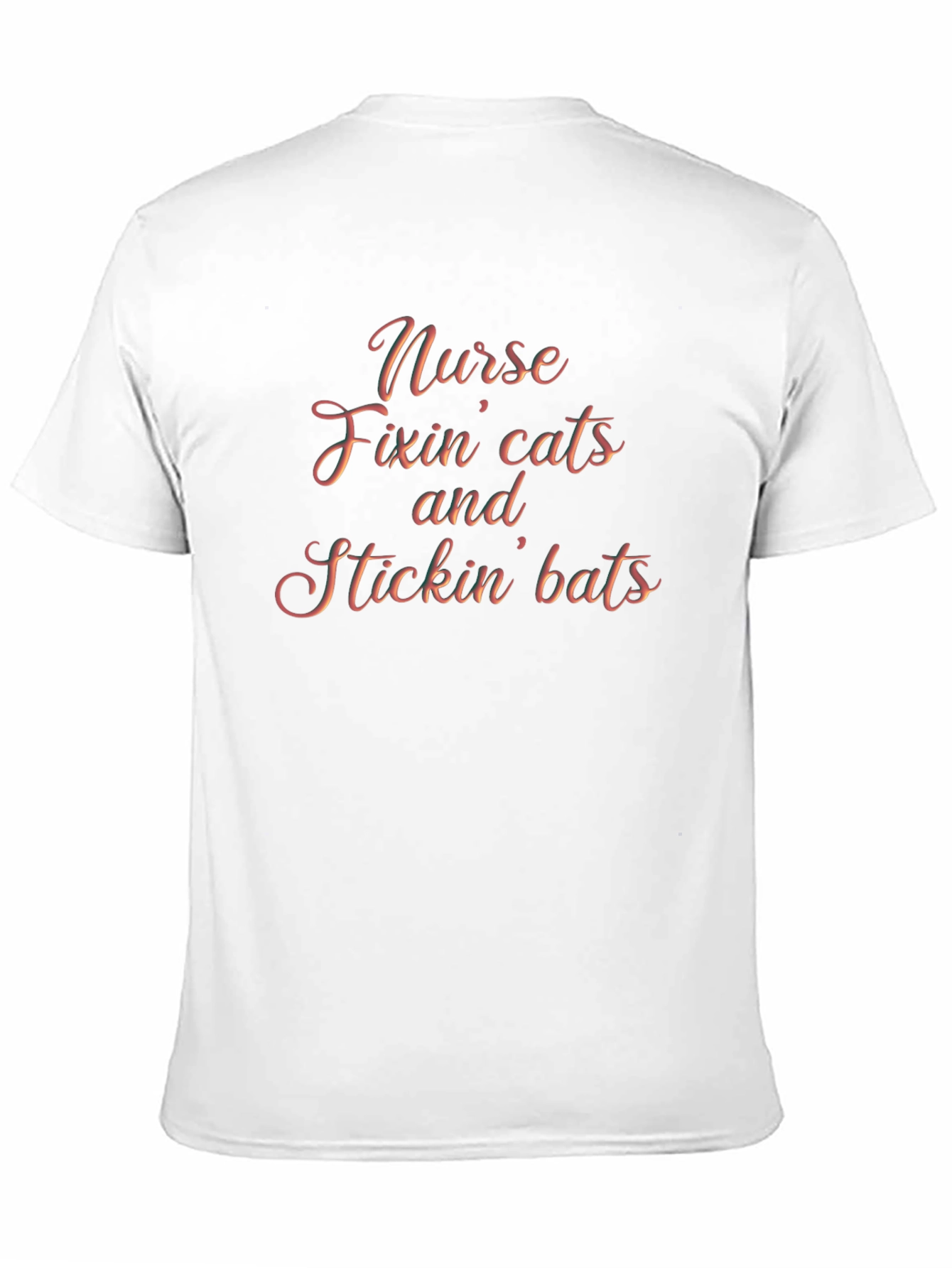Black Nurse Fixin' Cats and Stickin' Bats Graphic Tee view 11