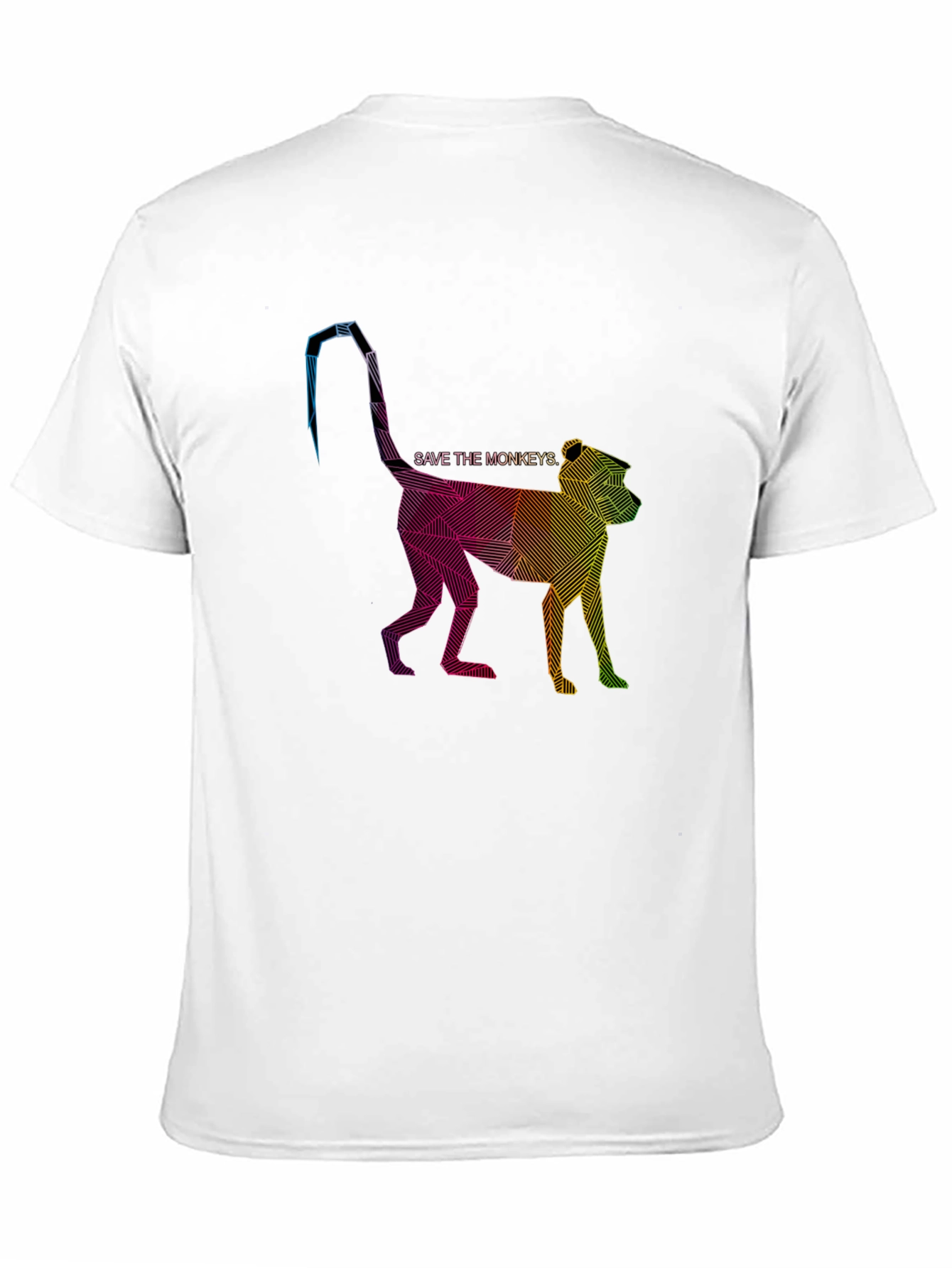 Black Save the Monkeys Graphic Tee - Stylish & Unique view 11