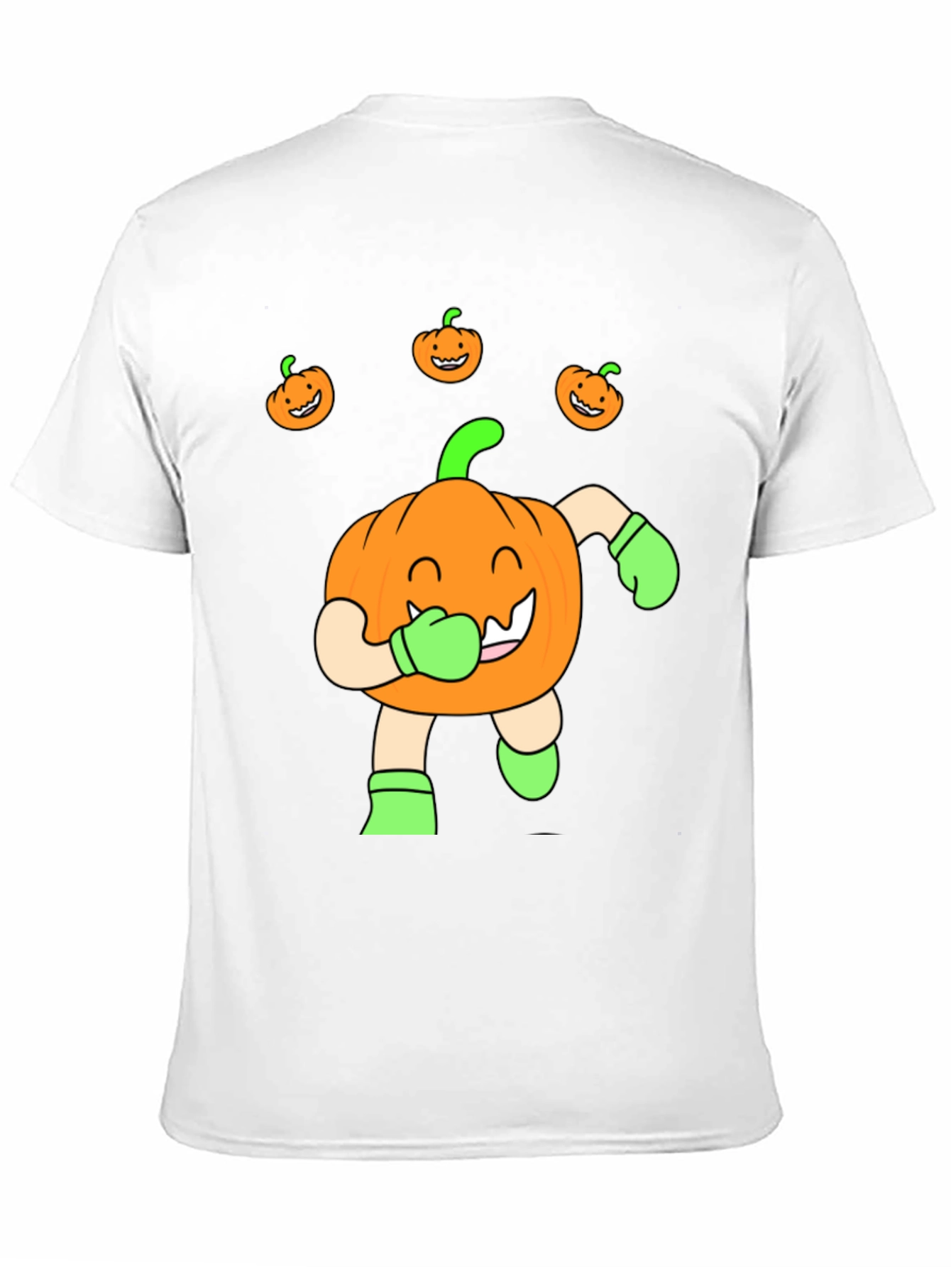 Black Halloween Pumpkin T-Shirt view 11