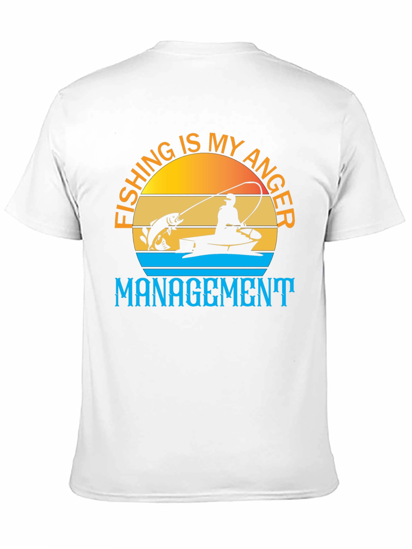 Black Fishing is My Anger Management T-Shirt view 11