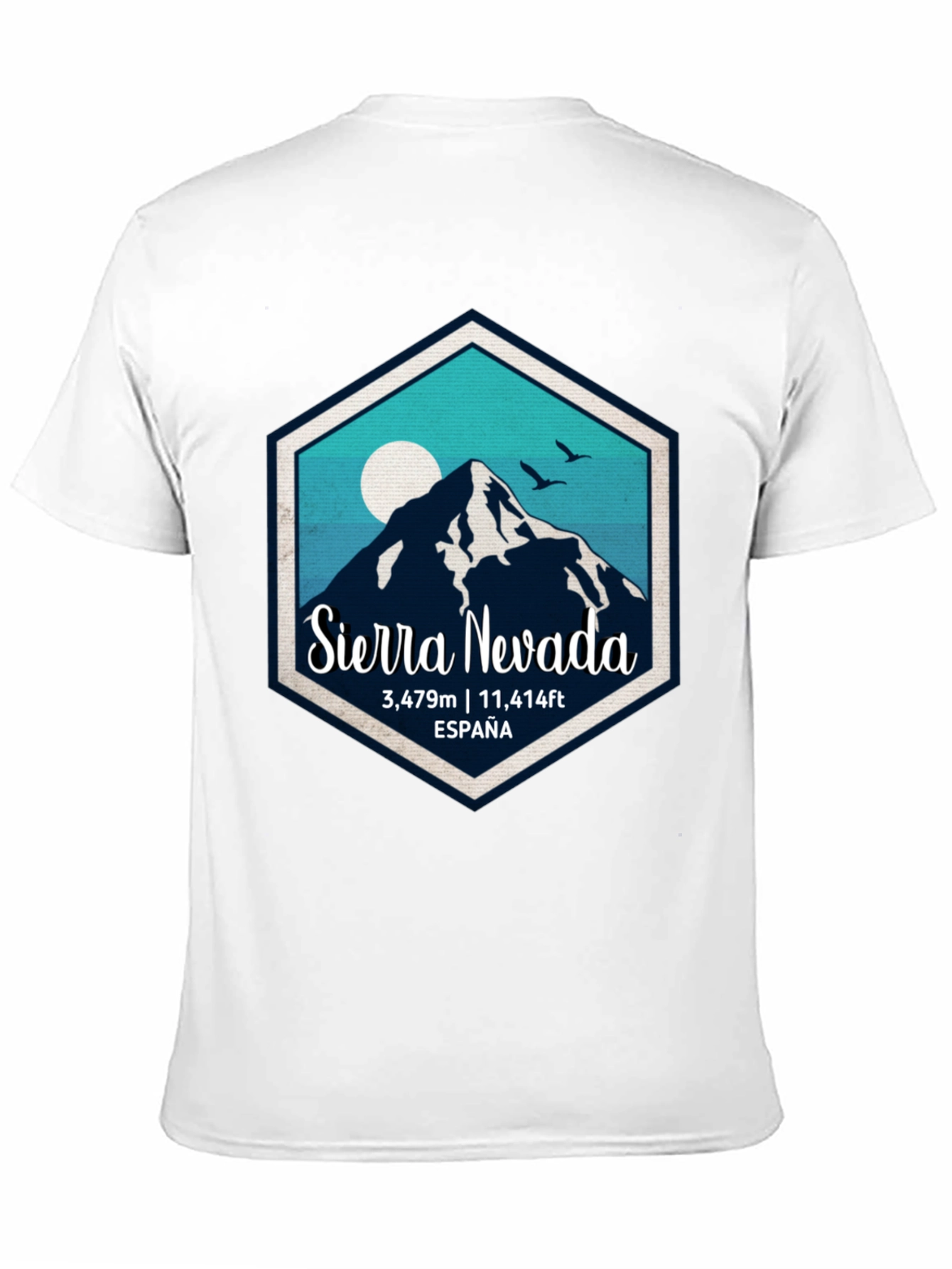 Black Sierra Nevada Spain T-Shirt view 11