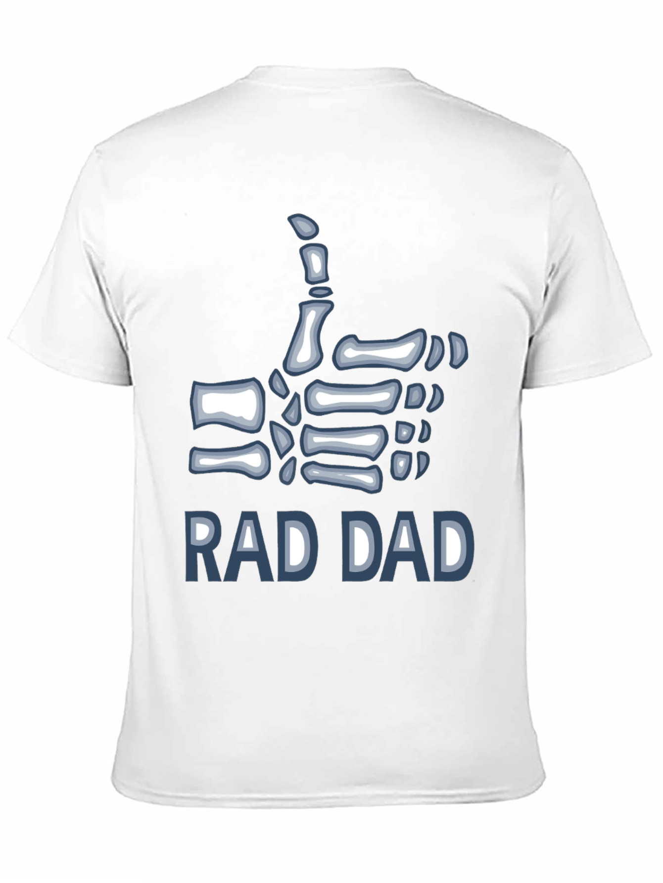 Black Rad Dad Skeleton Hand T-Shirt view 11