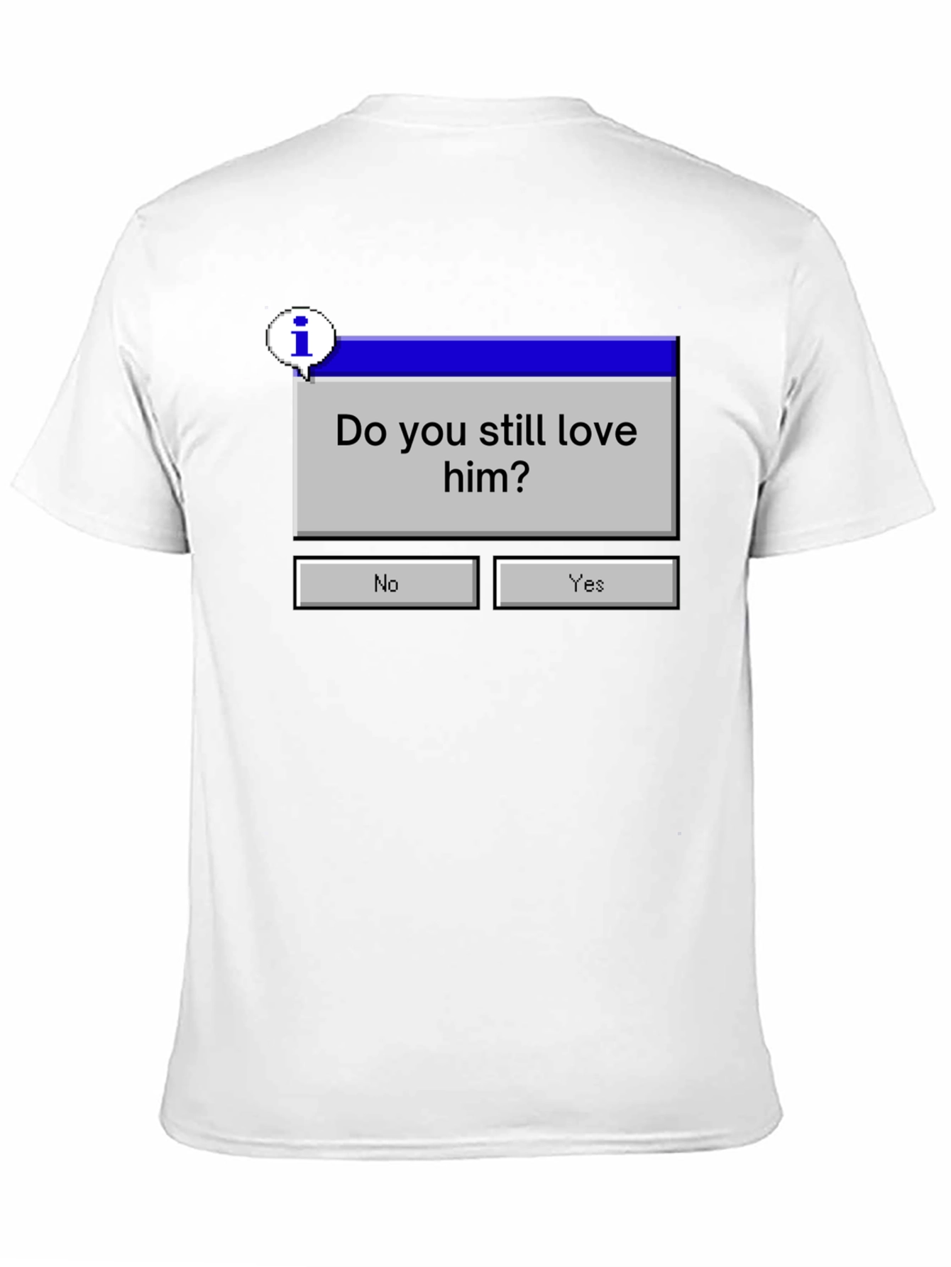 Black Retro Pop-Up Message T-Shirt view 11