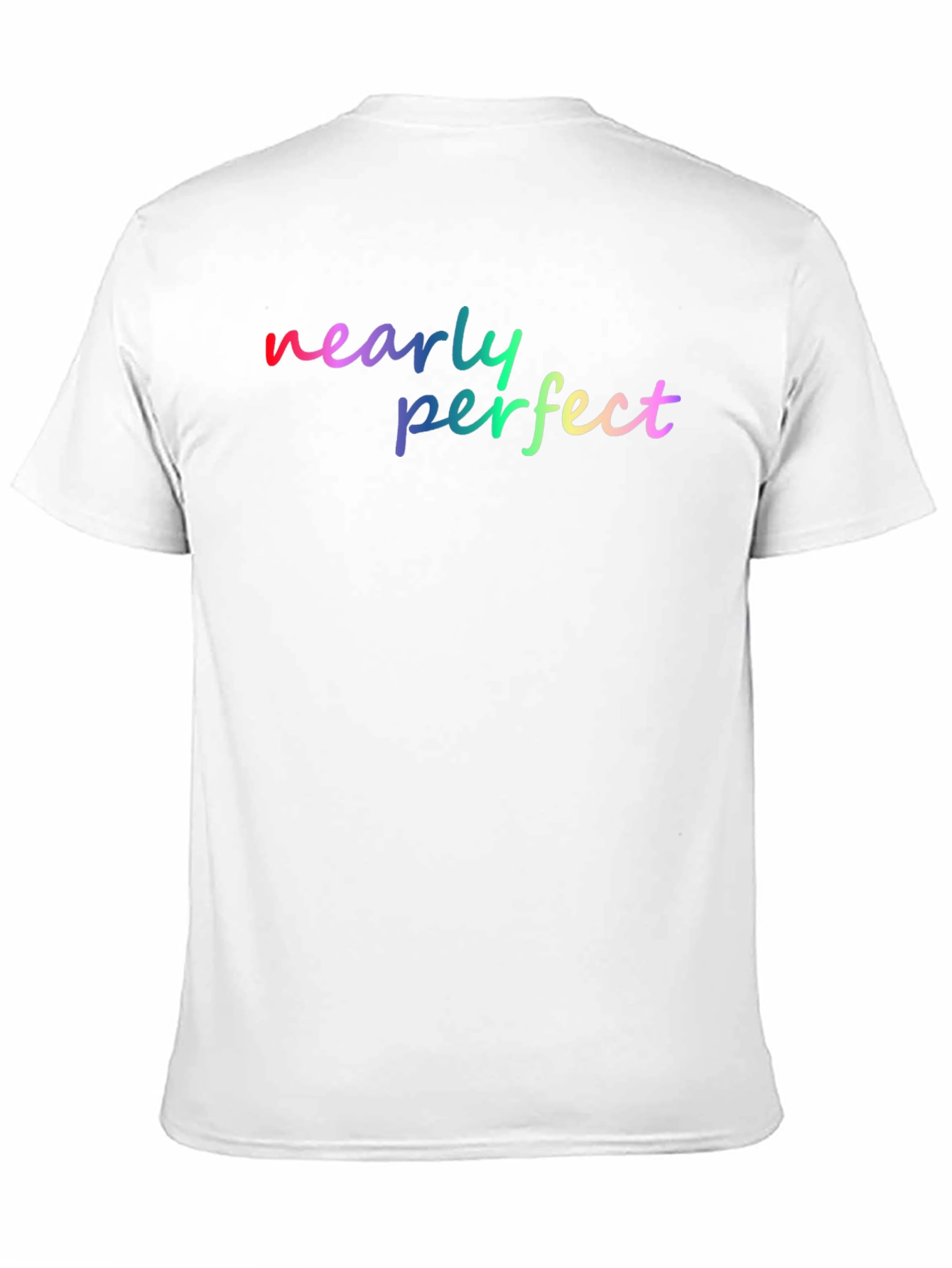 Black Nearly Perfect Rainbow Graphic Tee - Soft Black Shirt view 11