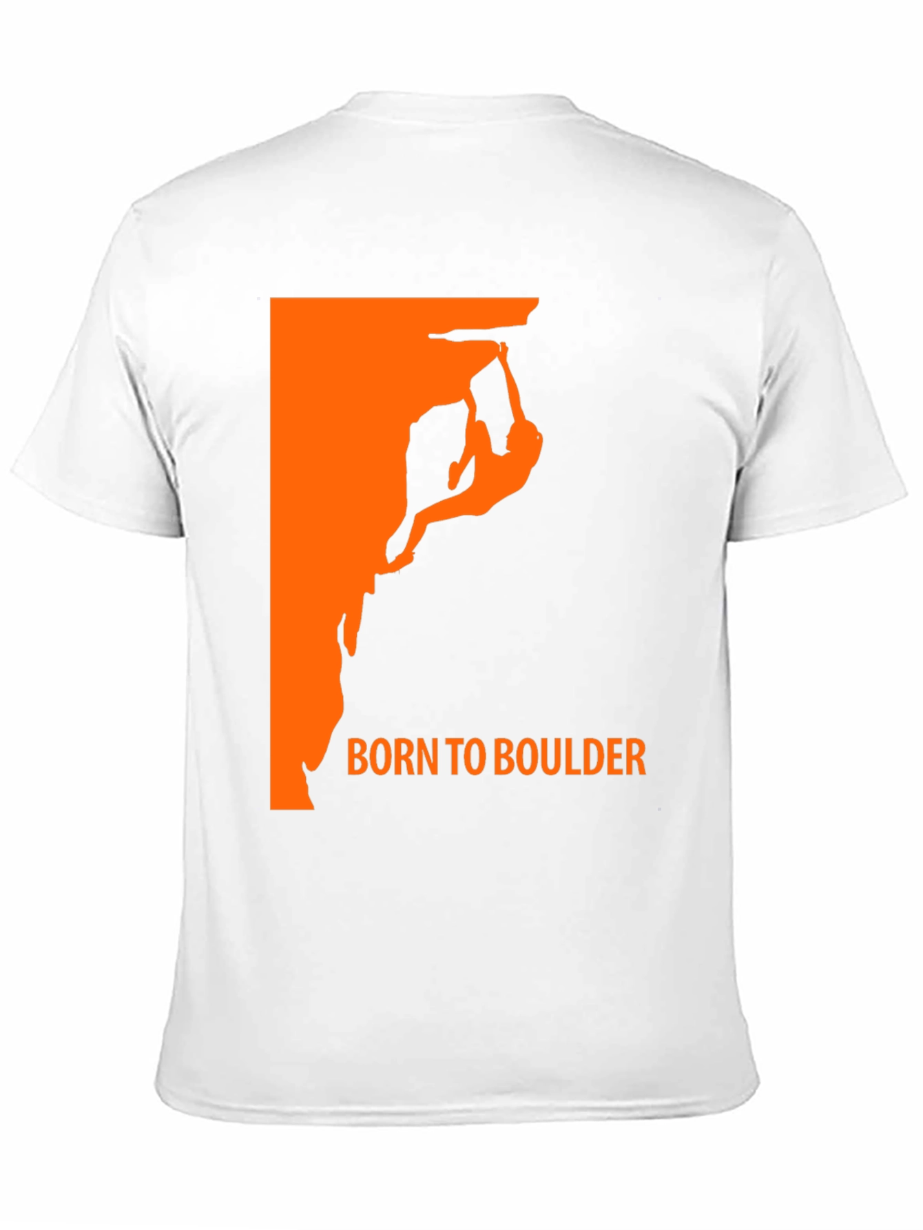 Black Born to Boulder Black Graphic Tee for Rock Climbing Enthusiasts view 11