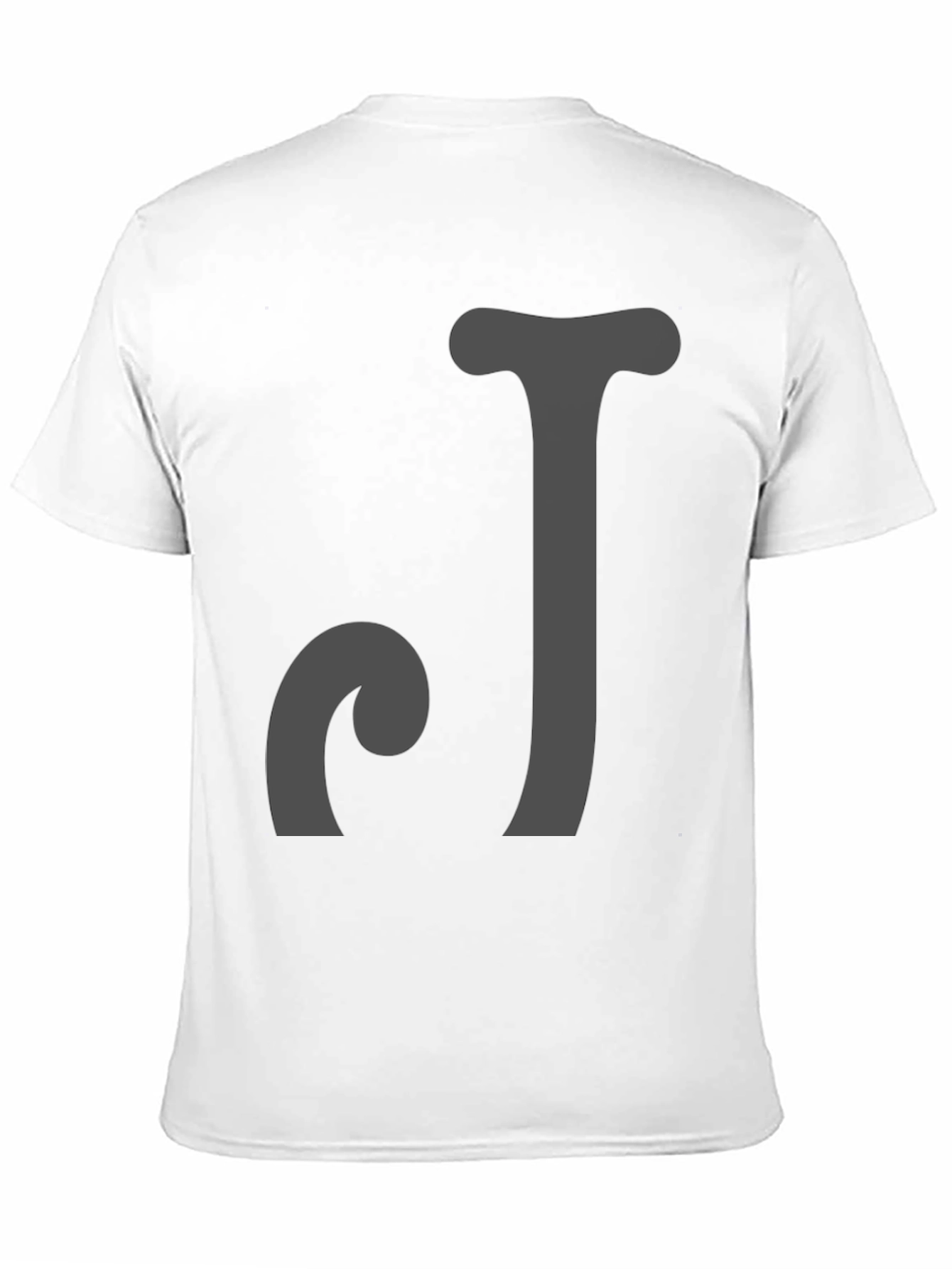 Black Initial 'CJ' Black T-Shirt view 11