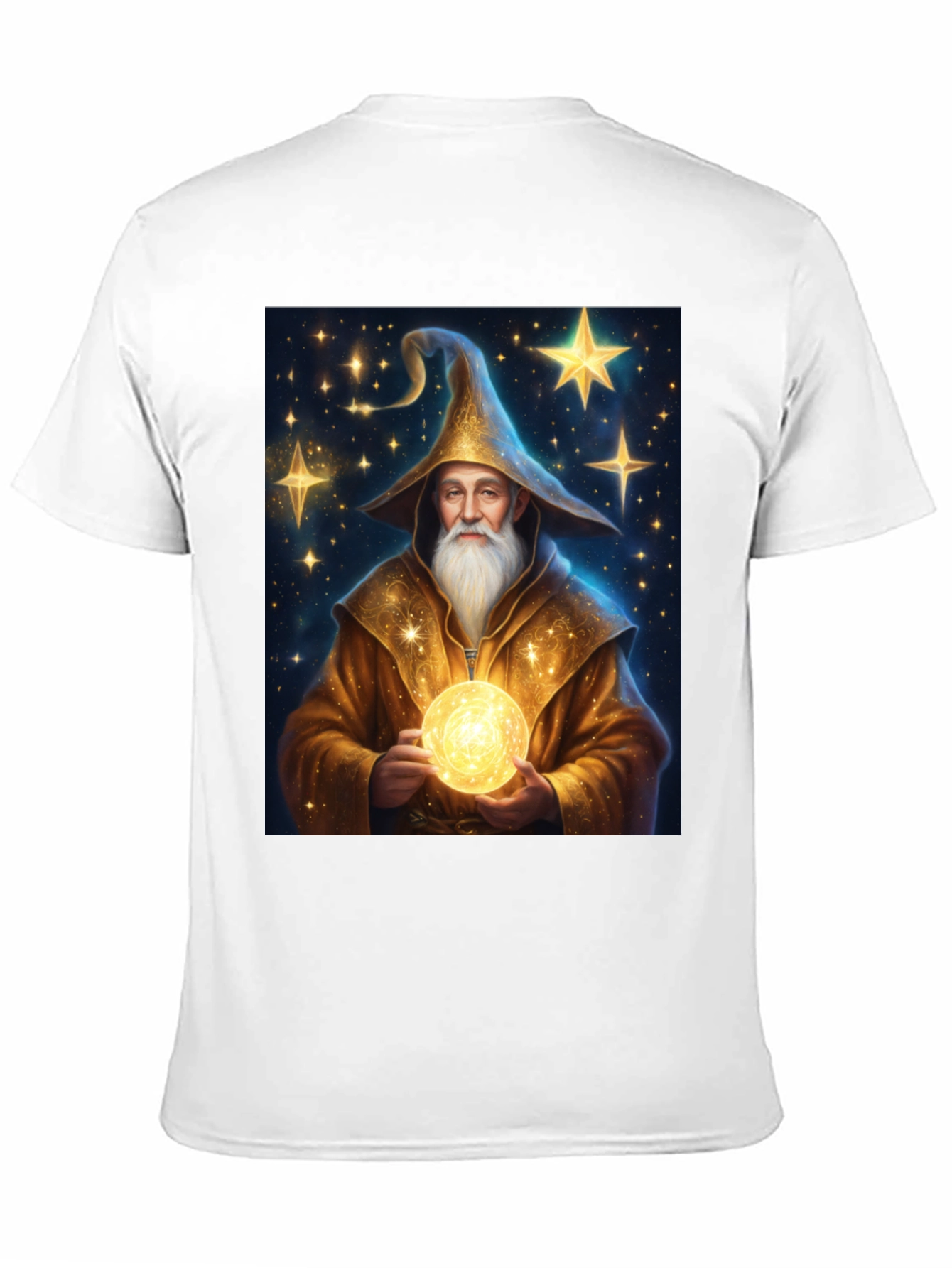 Black Wizard Graphic Tee - Black Cotton Blend view 11