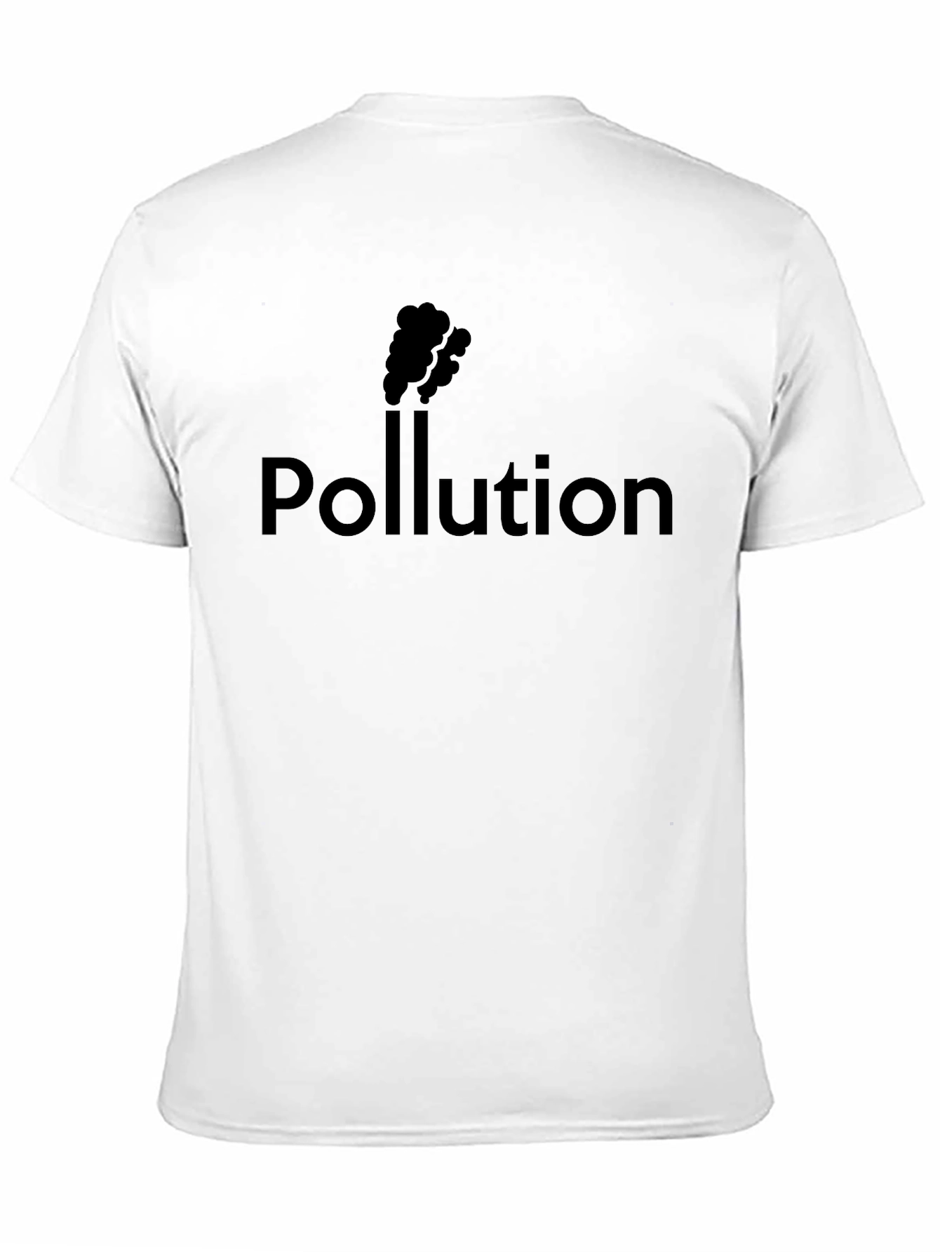 Black Pollution Graphic Tee - Black Cotton T-Shirt view 11
