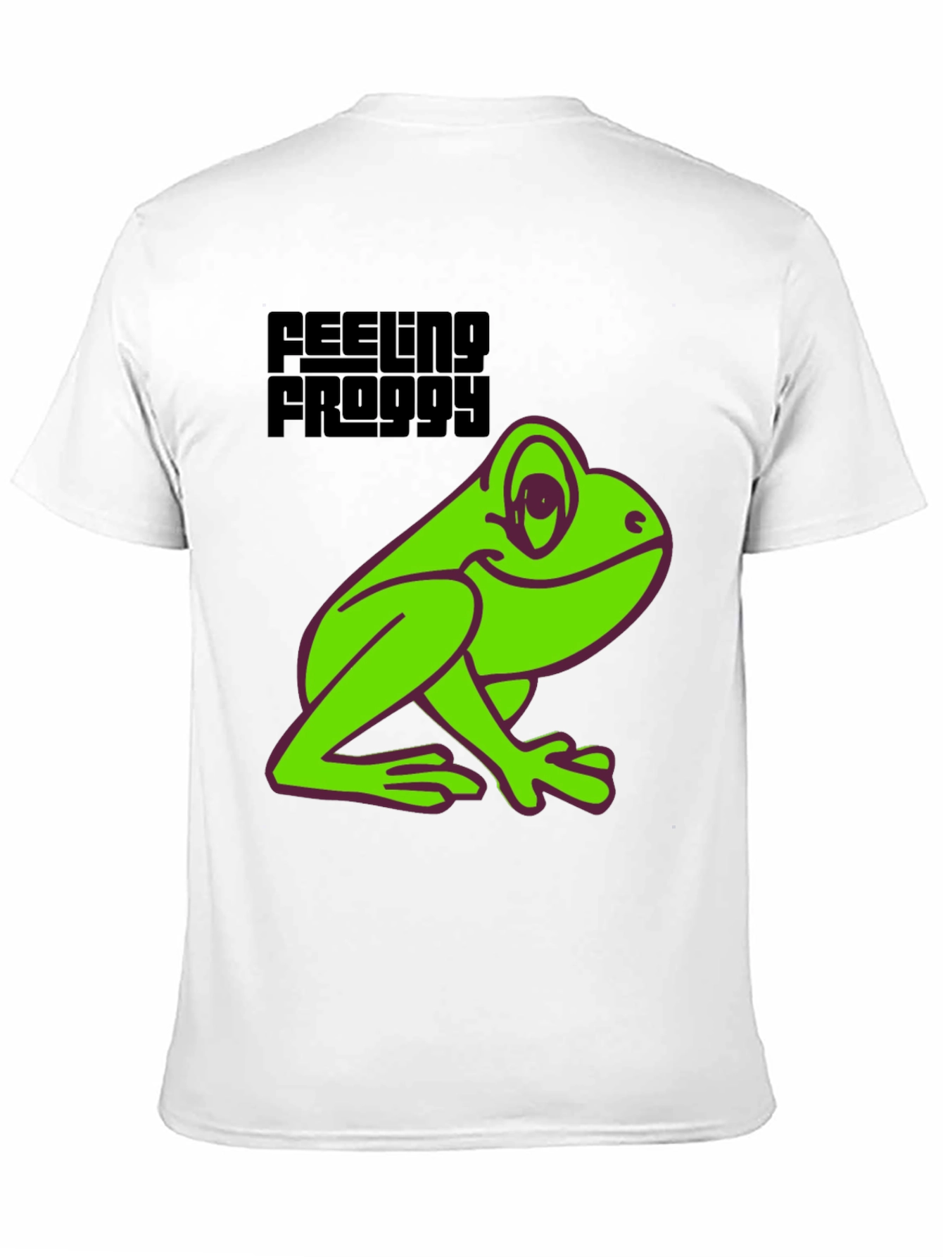 Black Feeling Froggy Tee - Fun Graphic T-Shirt view 11