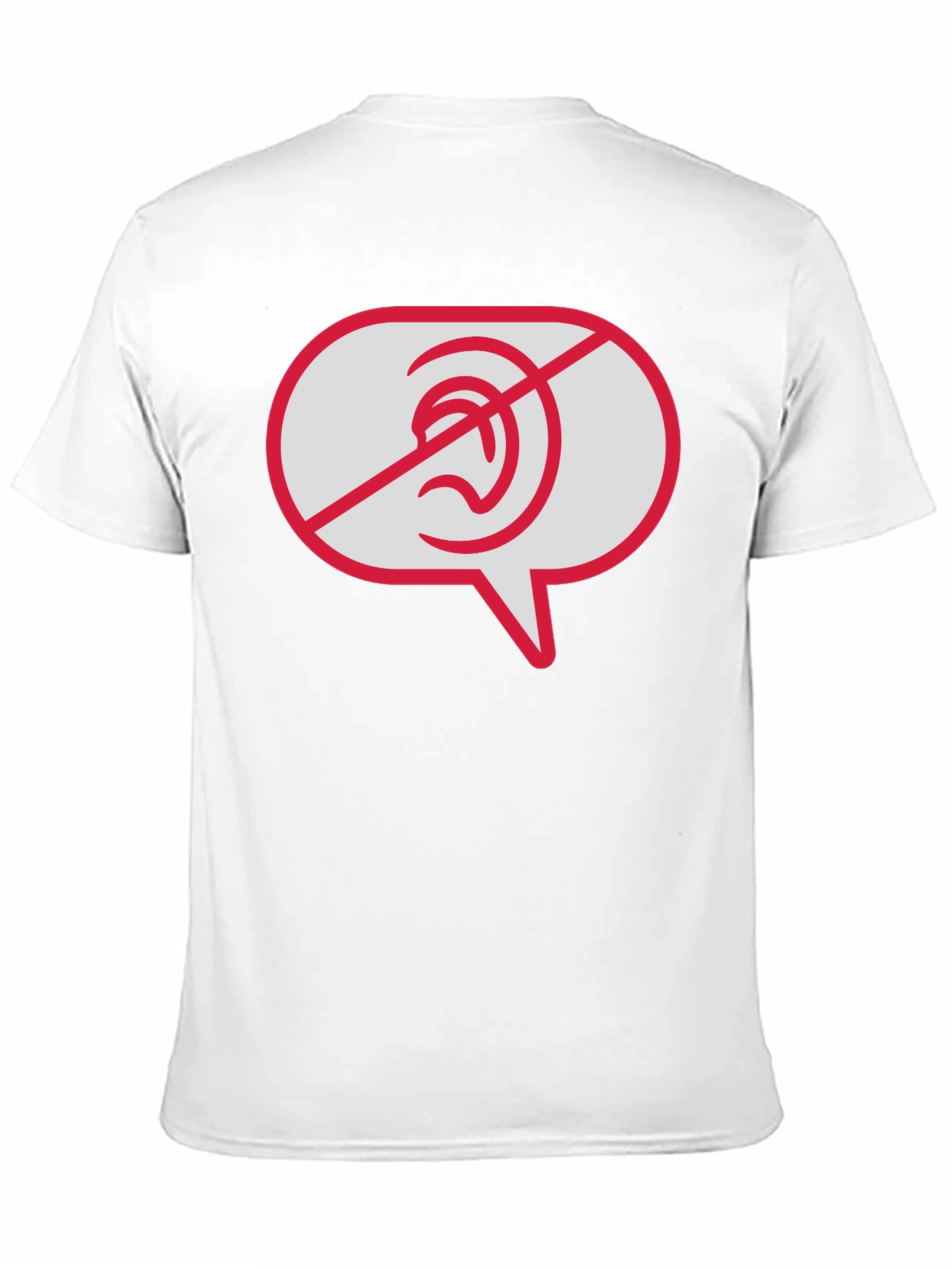 Black No Hearing T-Shirt - Black Graphic Tee view 11