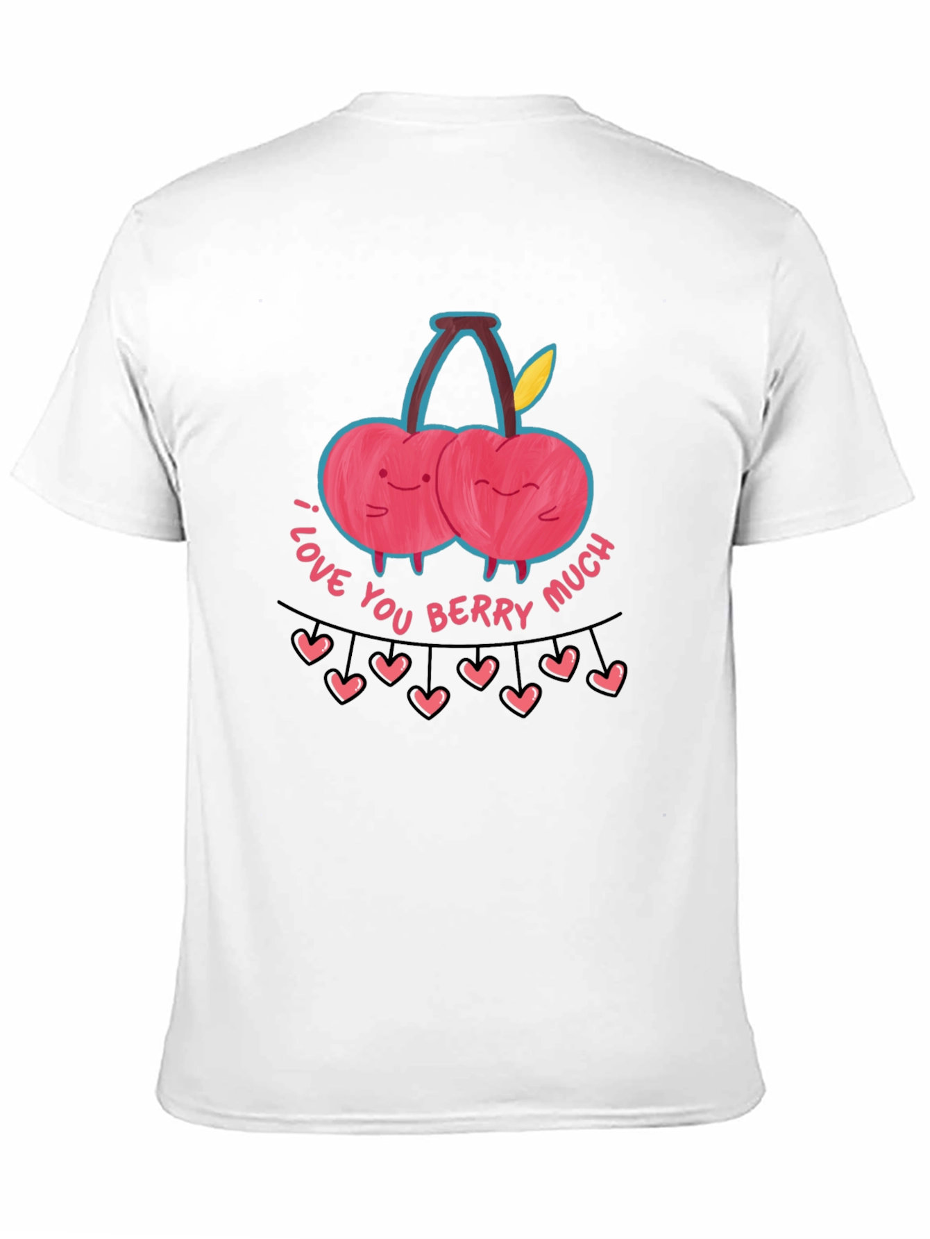 Black I Love You Berry Much Graphic Tee view 11