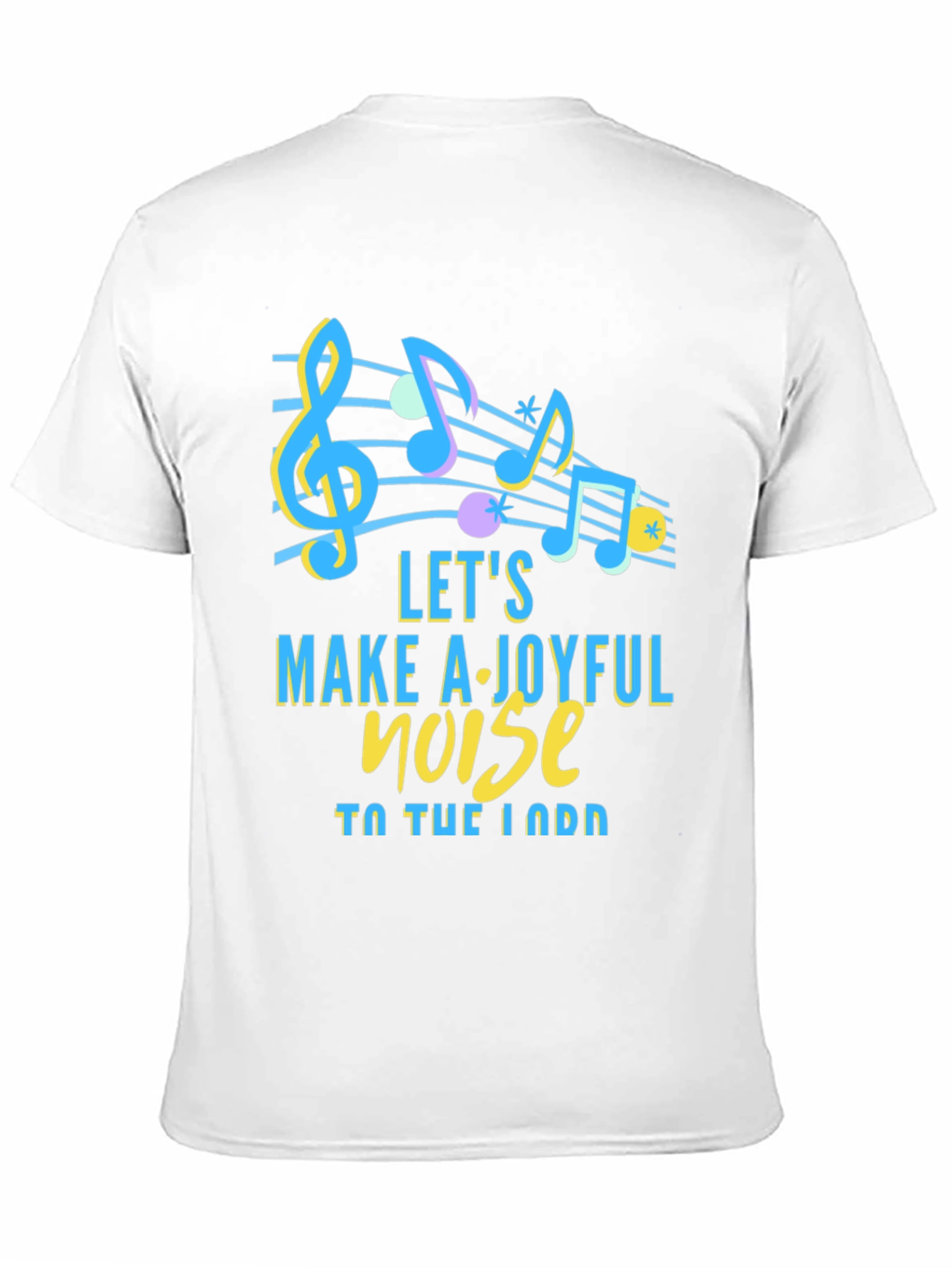 Black Joyful Noise Music T-Shirt view 11