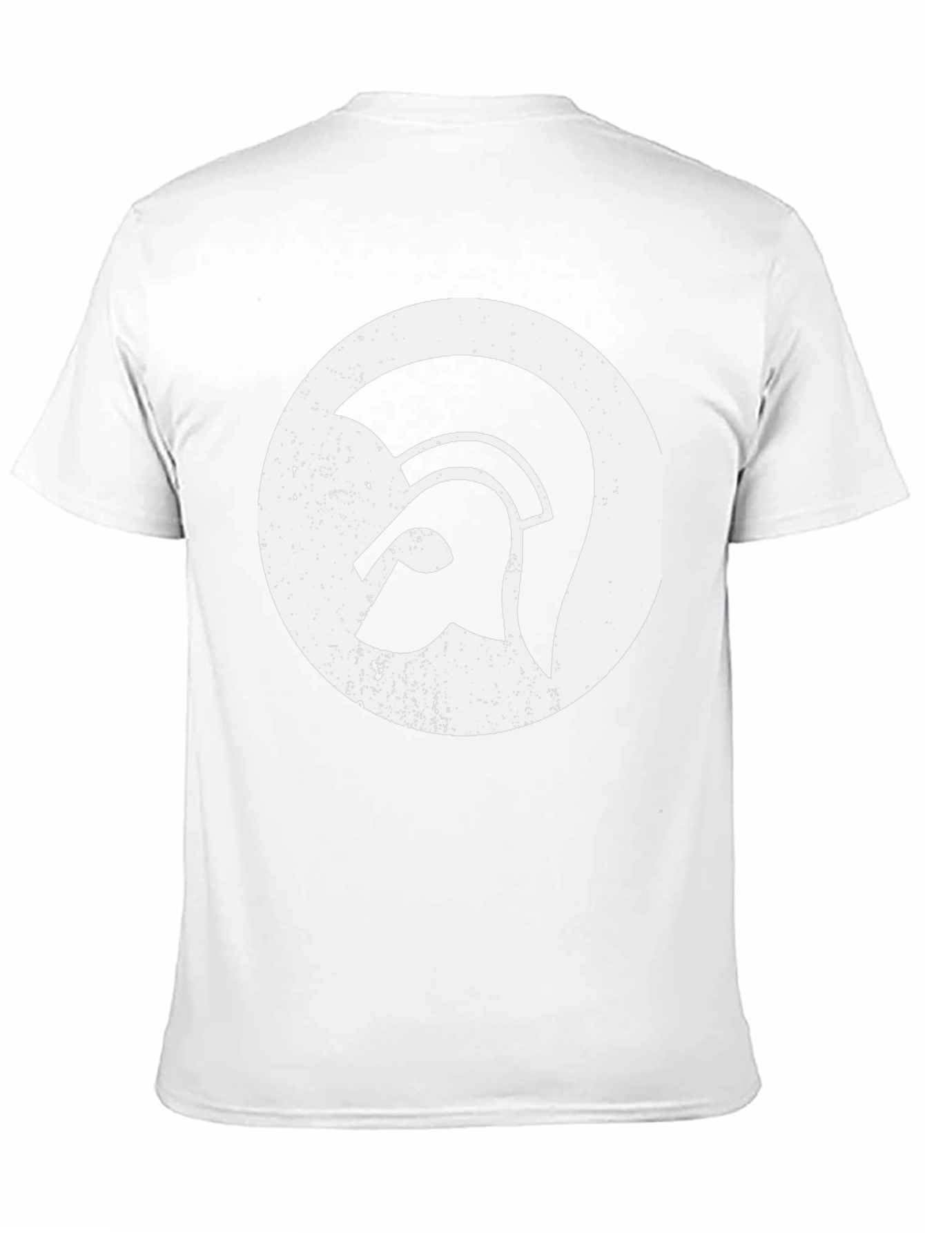 Black Spartan Helmet Graphic Tee - Black Cotton Blend view 11