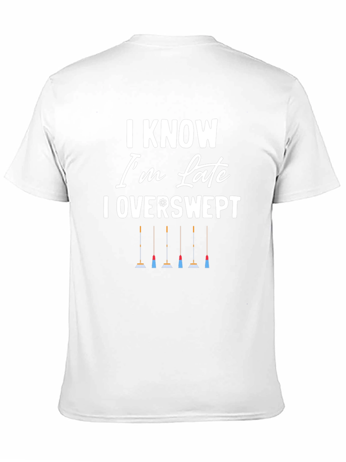 Black I Know I'm Late Overswept T-Shirt view 11