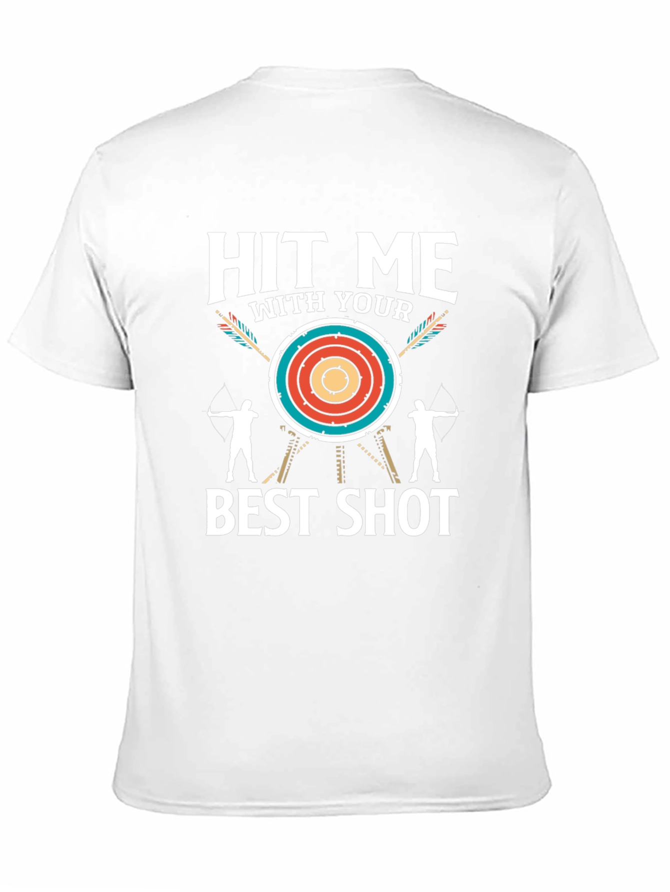 Black Archery Hit Me With Your Best Shot T-Shirt view 11