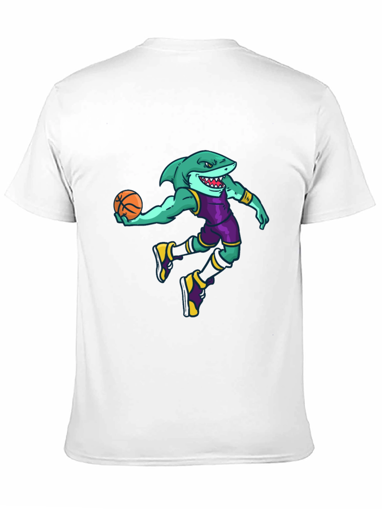Black Shark Basketball Graphic Tee view 11
