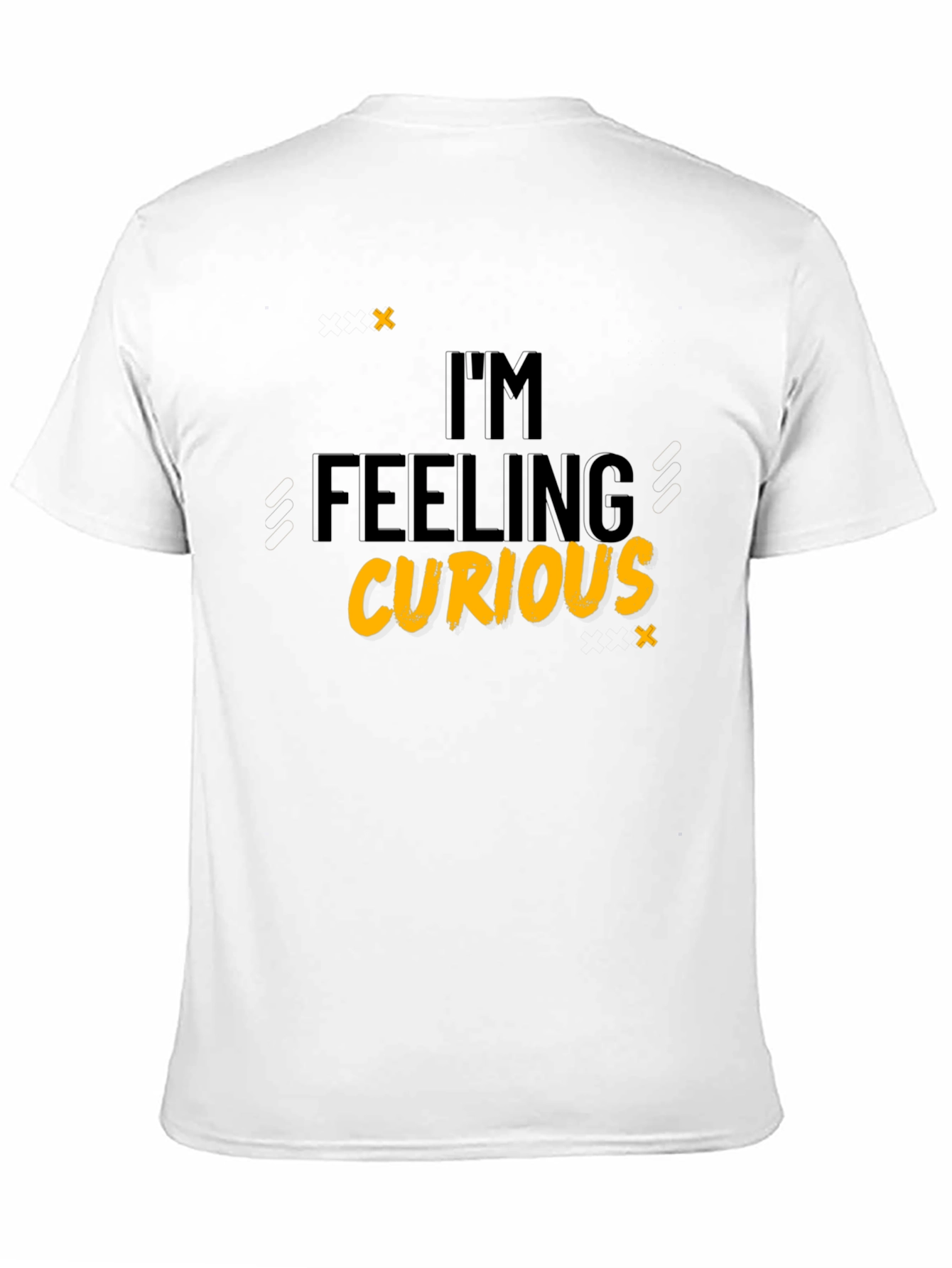 Black I'm Feeling Curious Black T-Shirt view 11