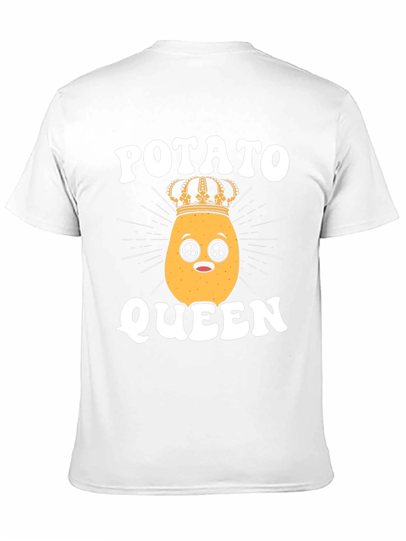 Black Potato Queen T-Shirt - Cute Kawaii Funny view 11
