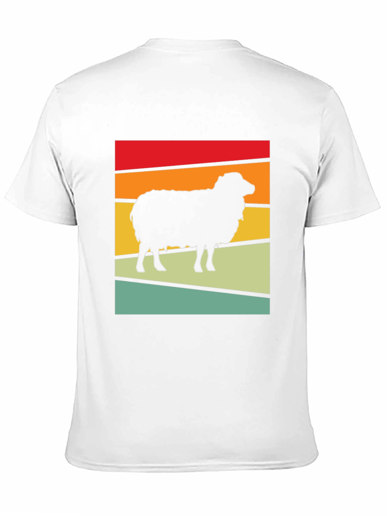 Black Retro Sheep Graphic T-Shirt - Vintage Style Black Tee view 11