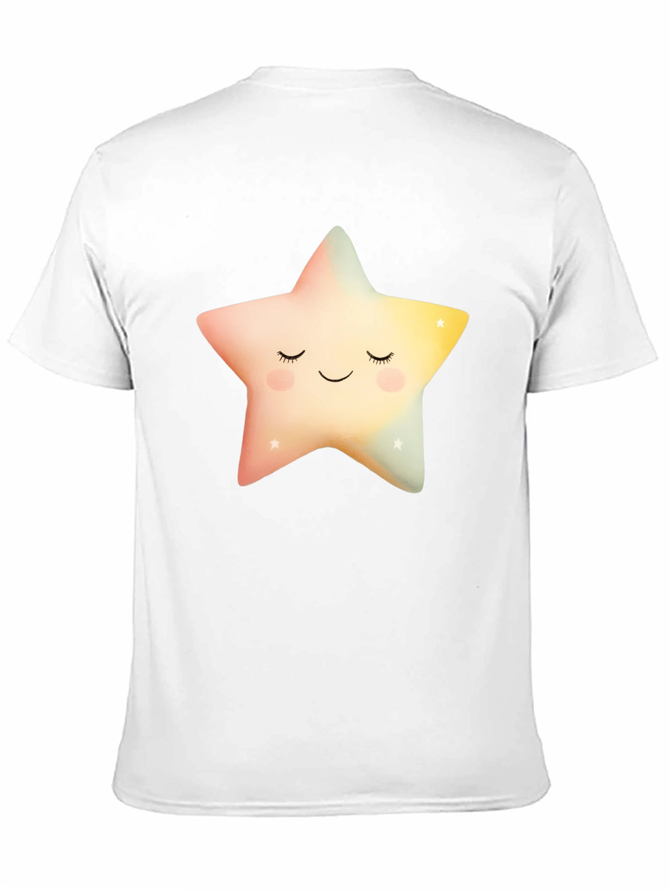 Black Sleepy Star Graphic T-Shirt - Black Cotton Blend view 11