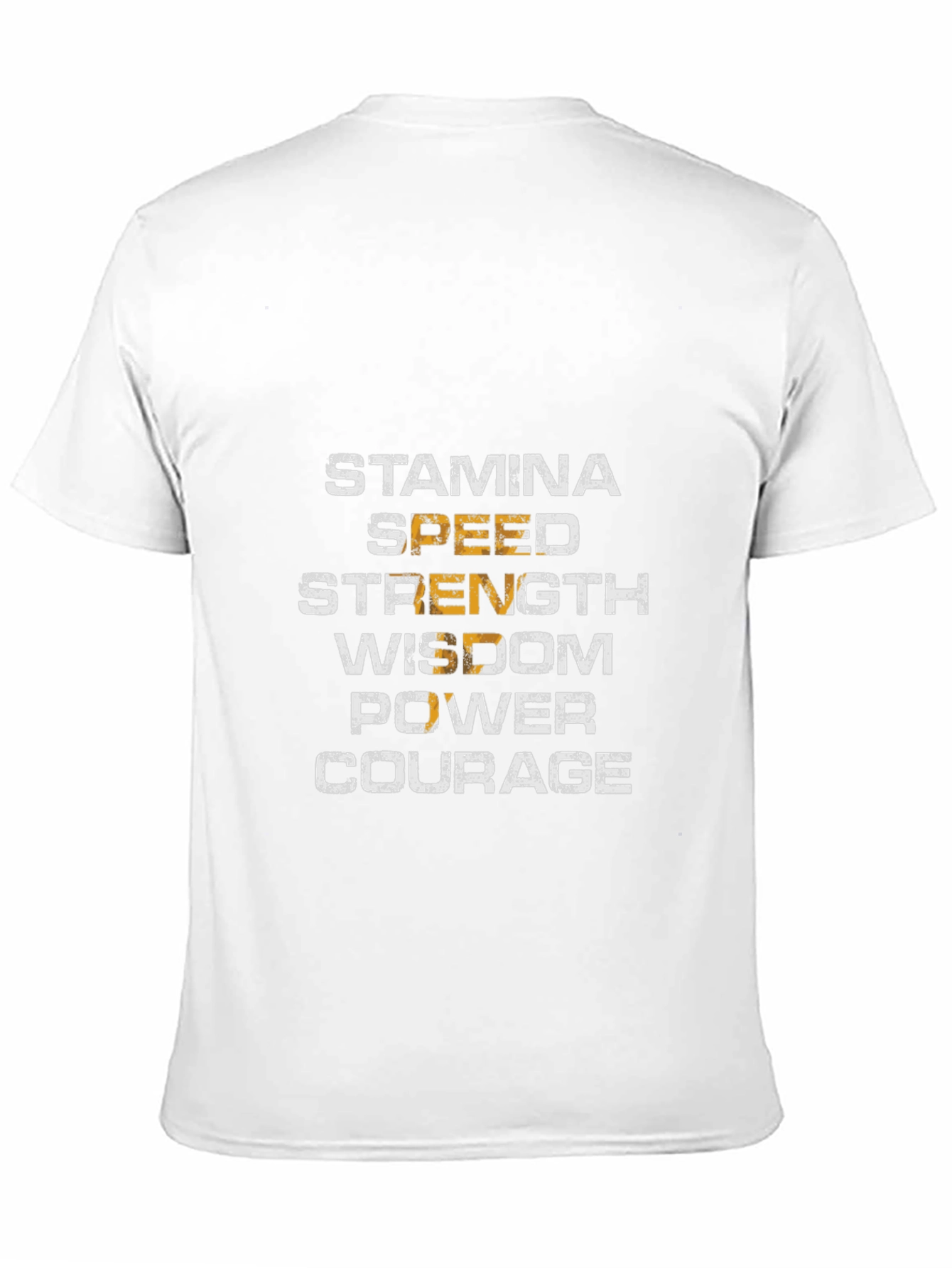 Black Motivational Stamina, Speed, Strength, Wisdom T-Shirt view 11