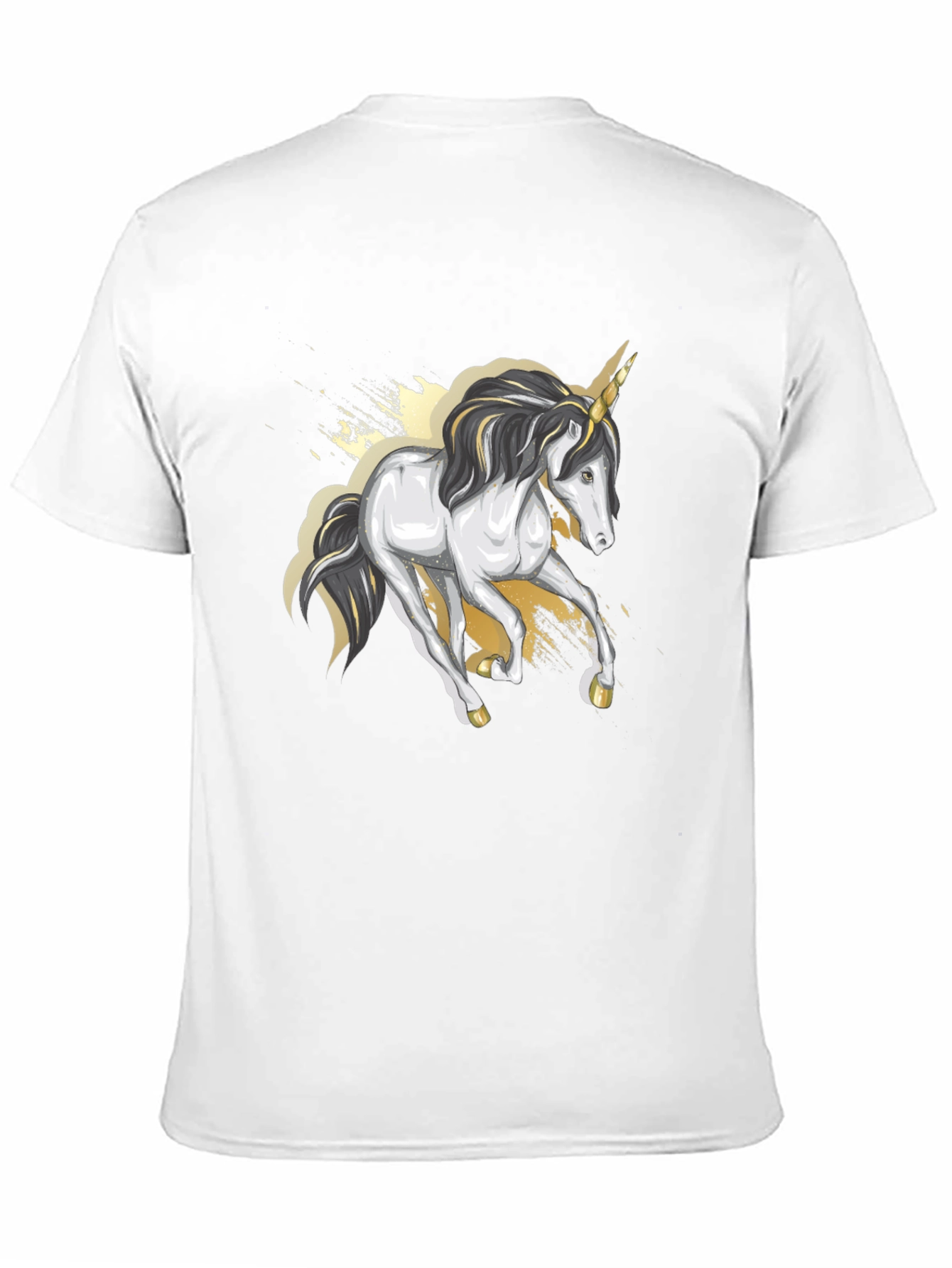 Black Unicorn Graphic Tee - Black Cotton Blend view 11