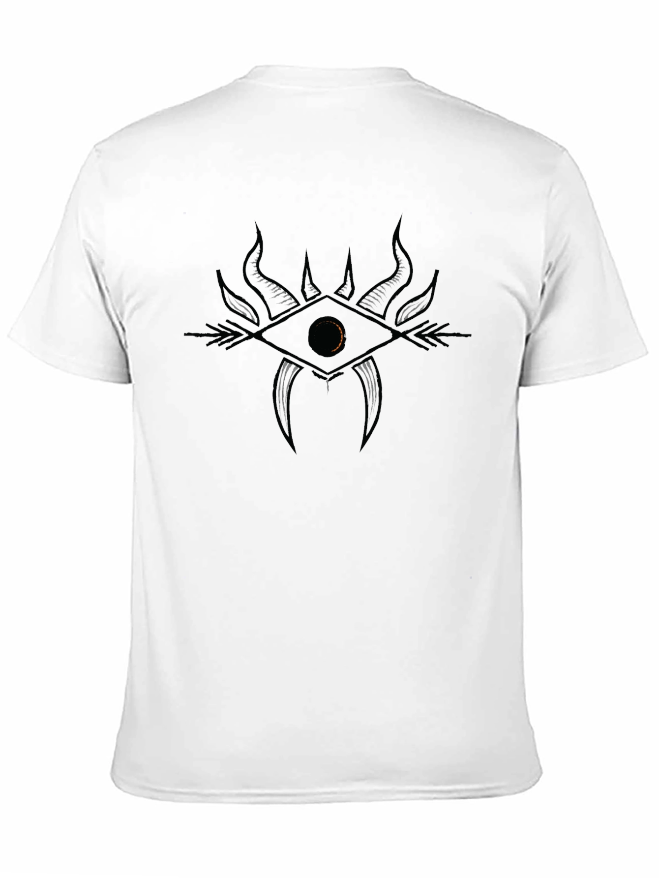 Black Mystic Eye Graphic Tee - Black Cotton view 11
