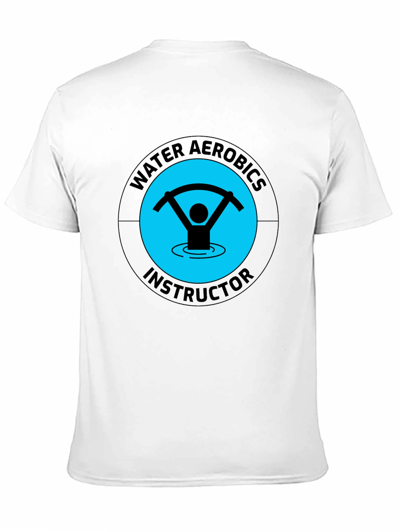 Black Water Aerobics Instructor T-Shirt, Unisex Black Tee view 11