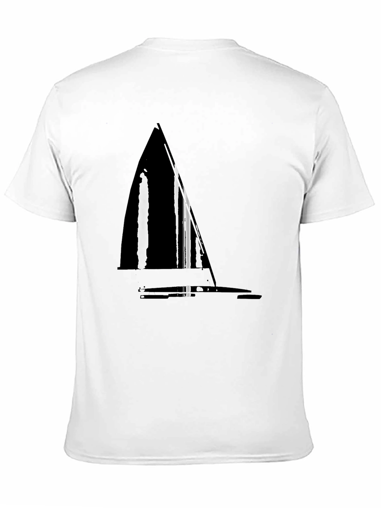 Black Nautical Sailboat Graphic Tee - Stylish Black T-Shirt view 11