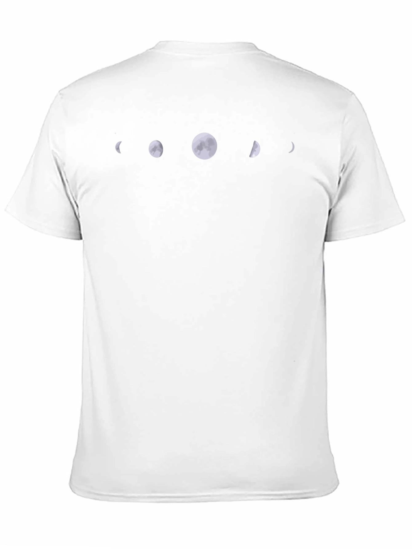 Black Lunar Phases Graphic T-Shirt view 11