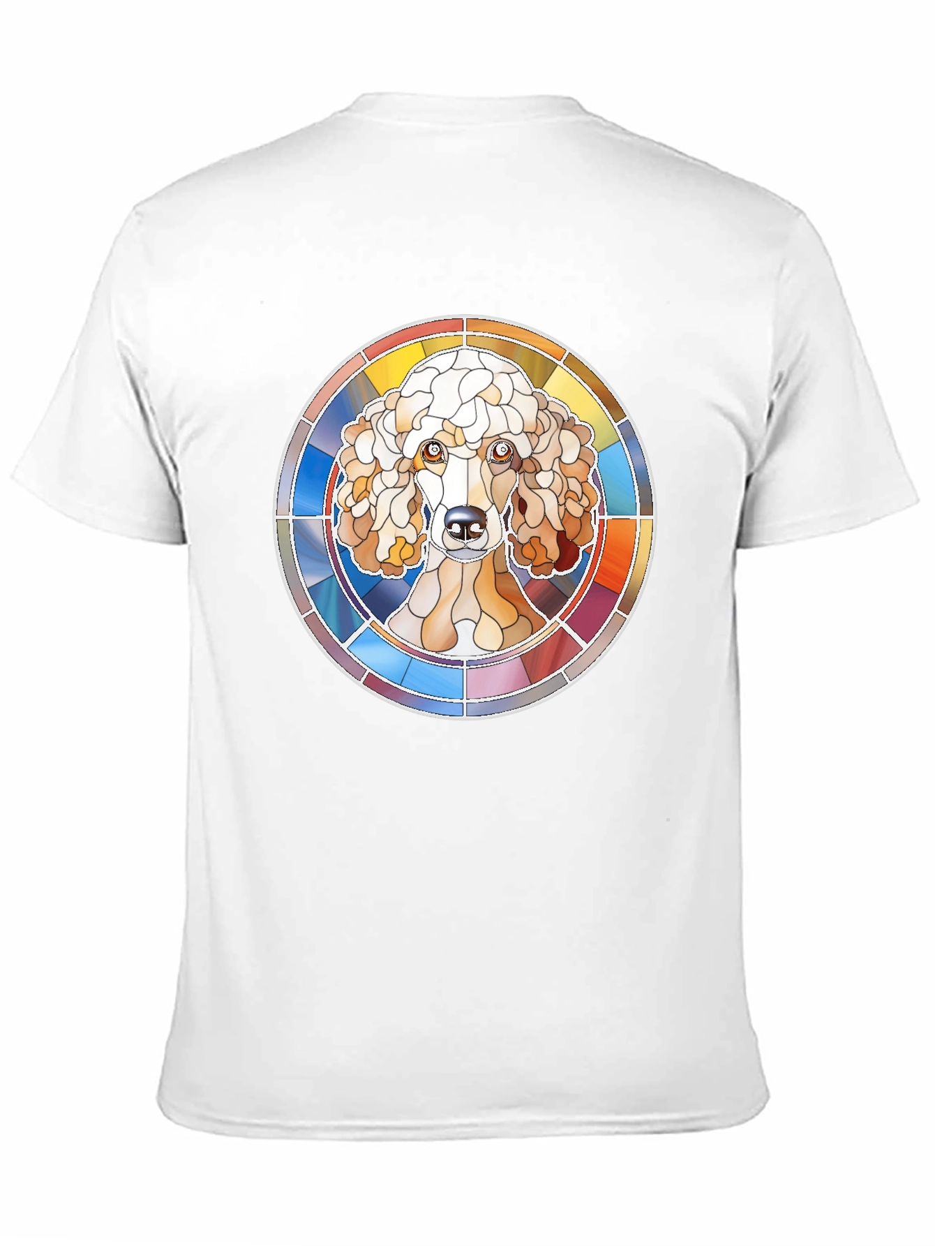 Black Stained Glass Poodle Graphic Tee - Stylish Dog Lover Shirt view 11