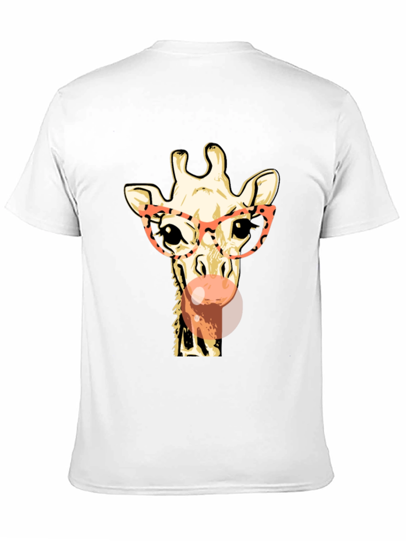 Black Giraffe with Glasses Graphic Tee - Stylish & Fun view 11