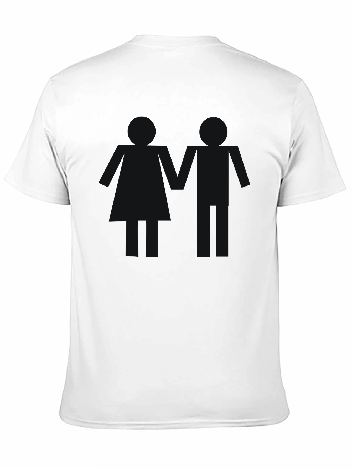 Black Men's Basic Black Crew Neck T-Shirt view 11