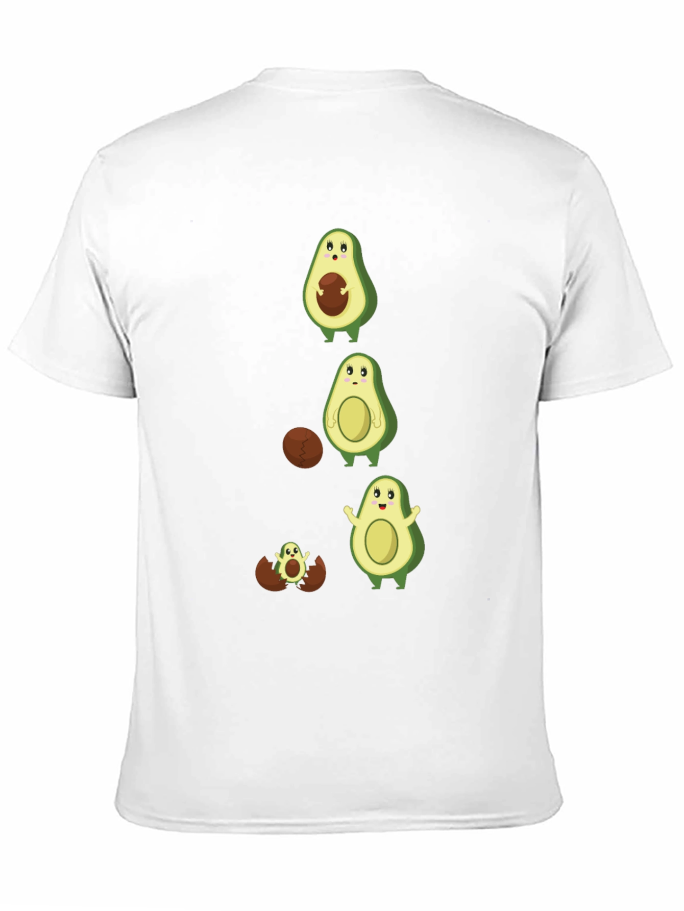 Black Avocado Evolution T-Shirt - Funny Fruit Tee view 11