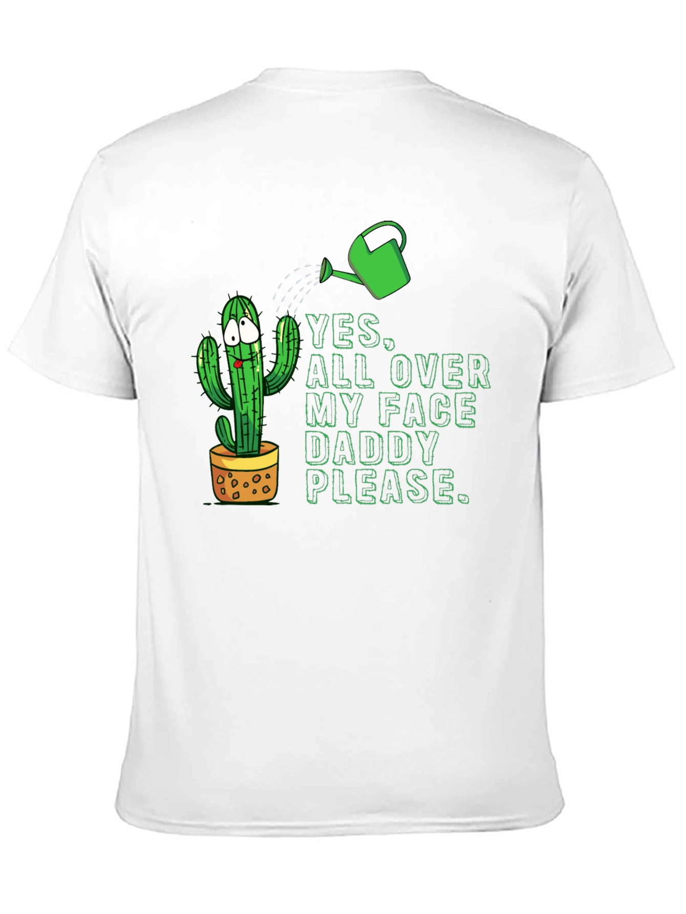 Black Cactus Humor Graphic T-Shirt view 11