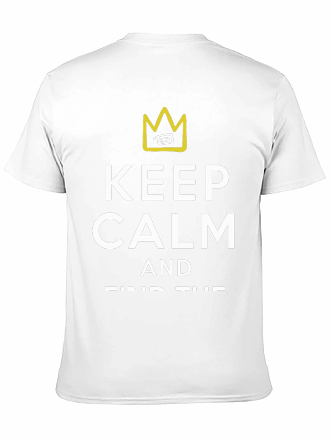 Black Keep Calm & Find the Cure Graphic T-Shirt view 11