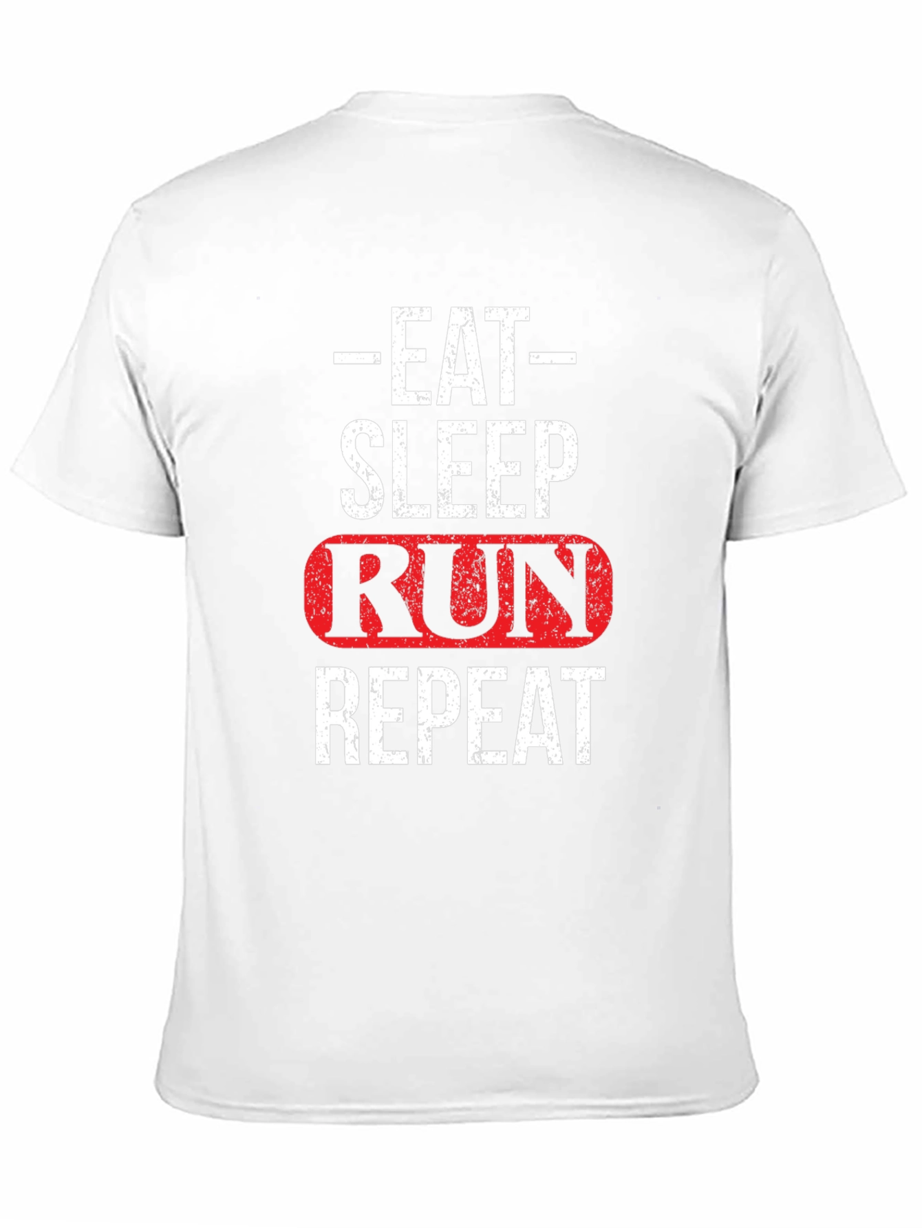 Black Eat Sleep Run Repeat Graphic Tee view 11