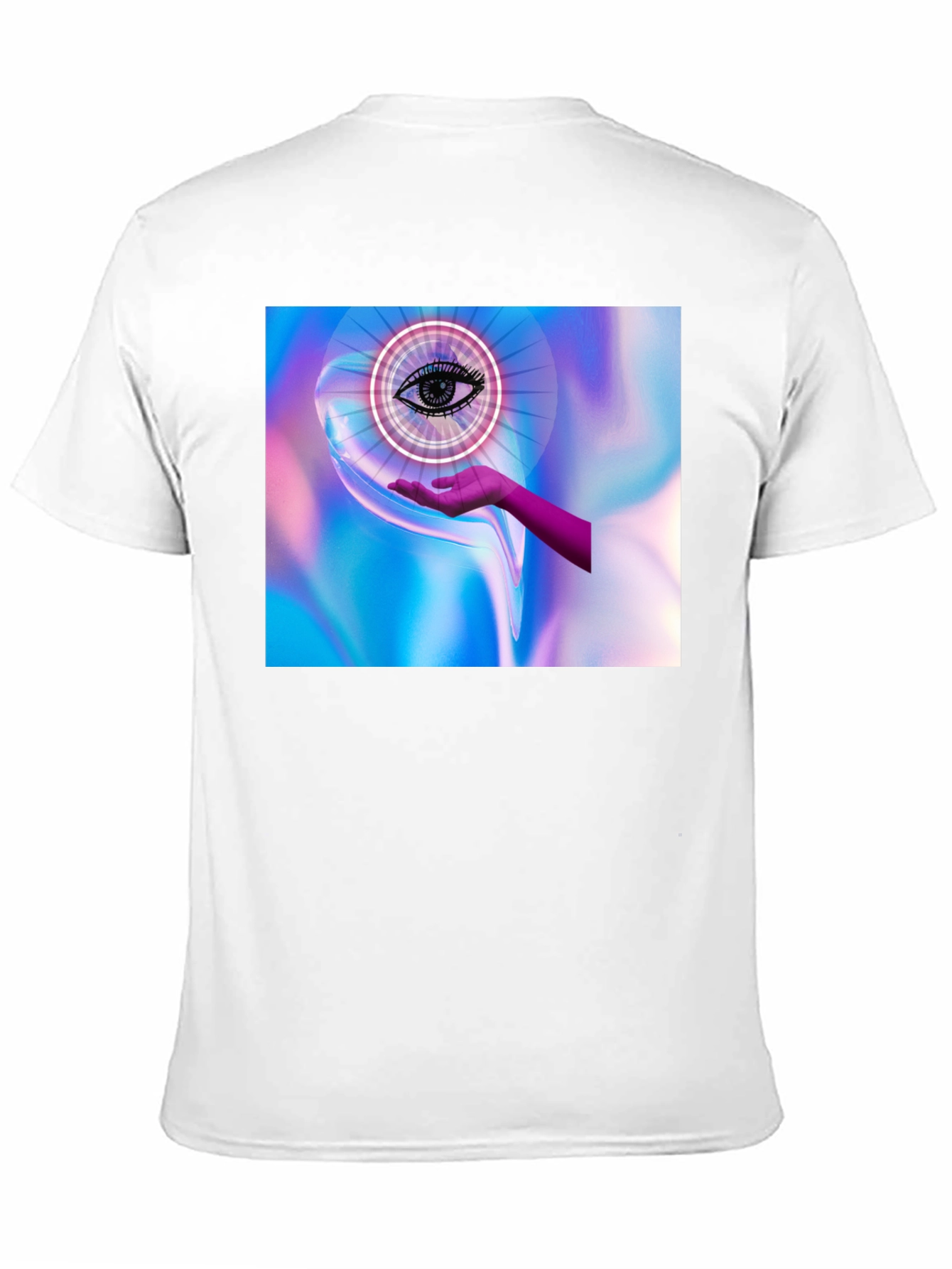 Black Eye in Hand Graphic Tee - Mystical Design view 11