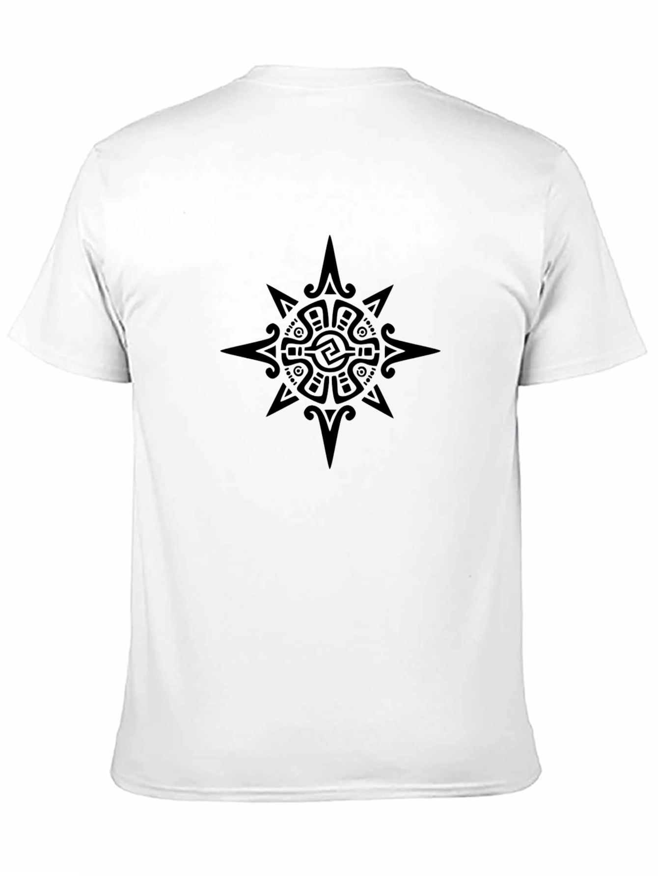 Black Aztec Sun Black Graphic Tee - Modern Fit view 11