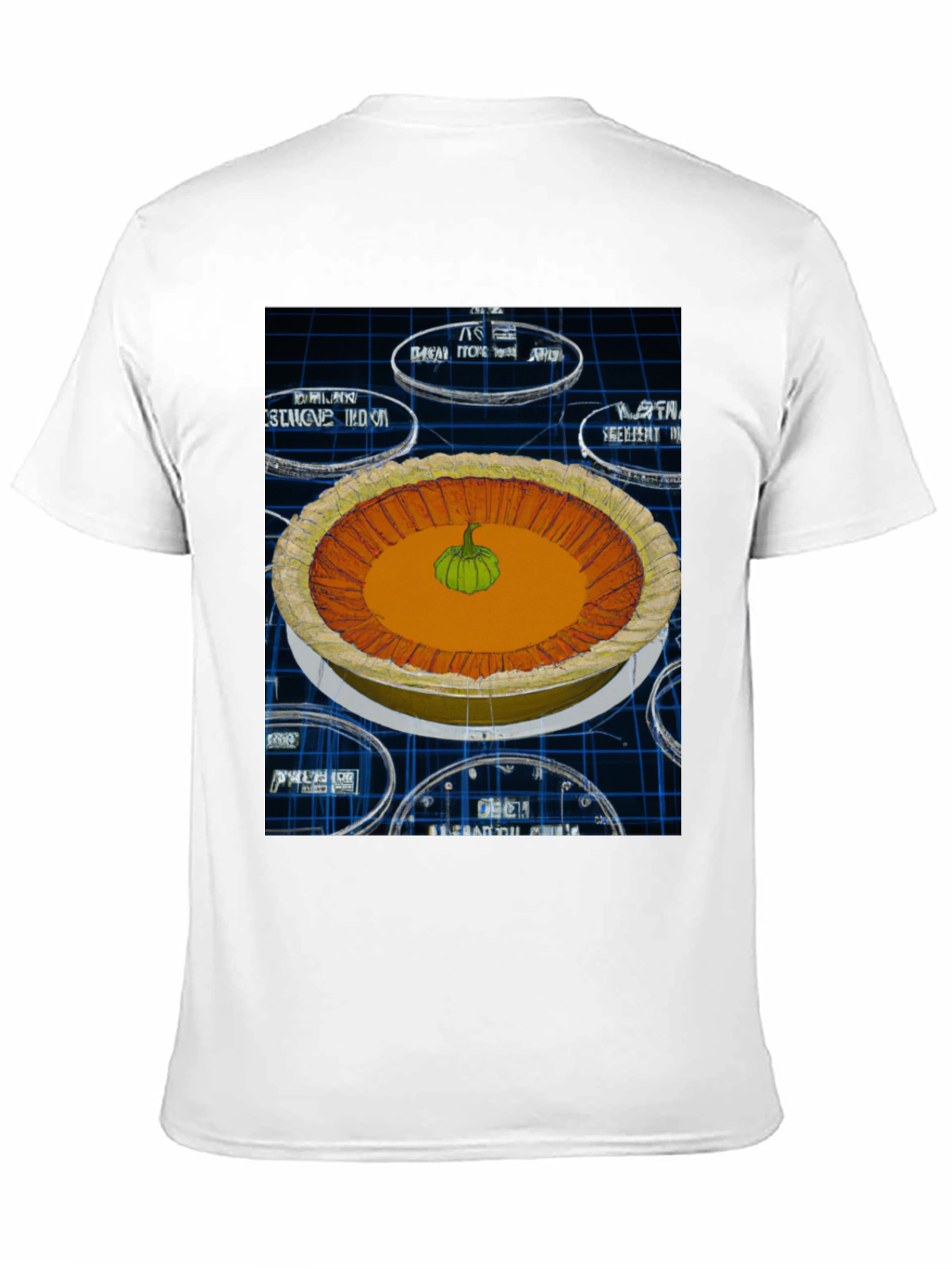 Black Pumpkin Pie Graphic Tee - Unique Design view 11