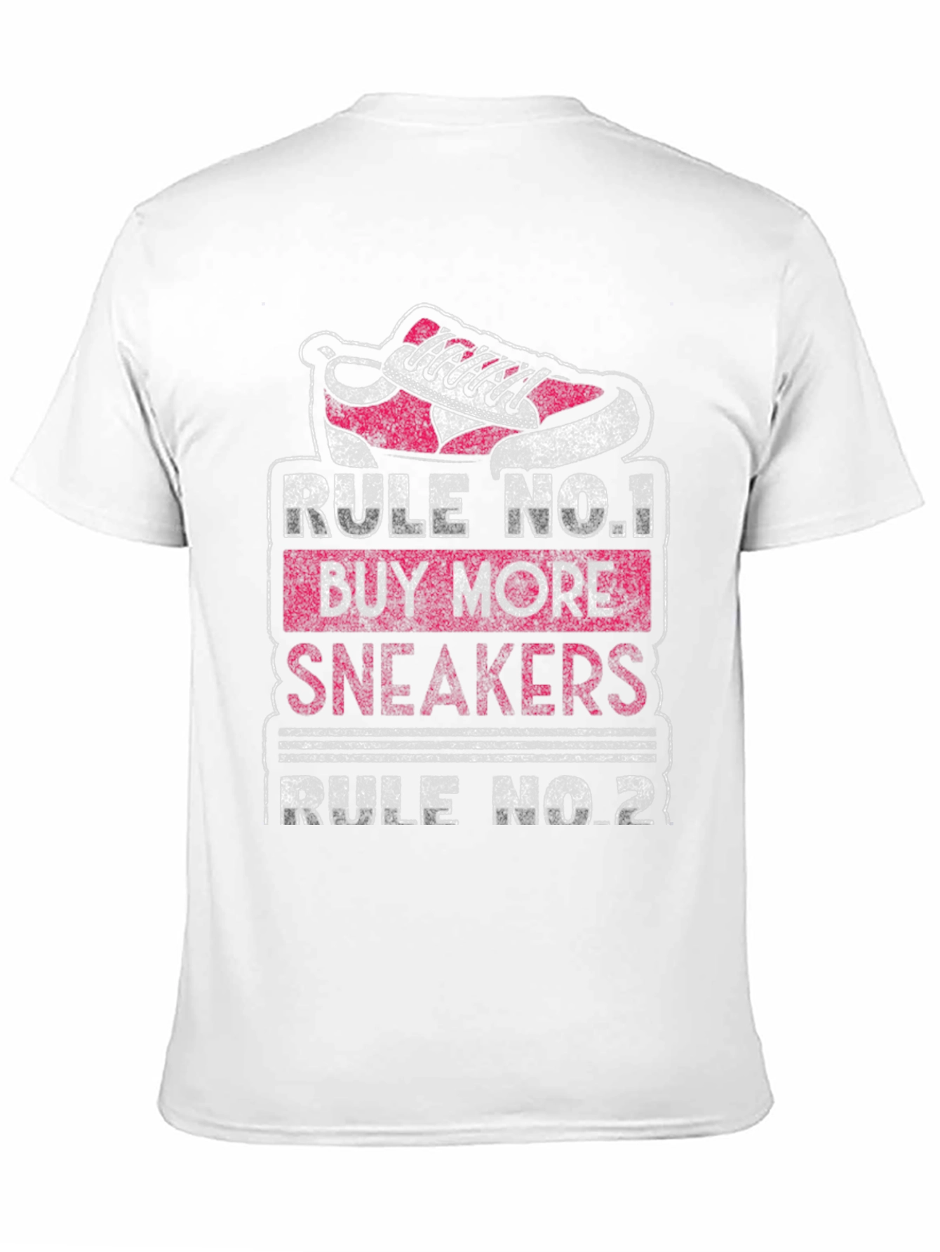 Black Rule No.1 Buy More Sneakers Graphic T-Shirt view 11