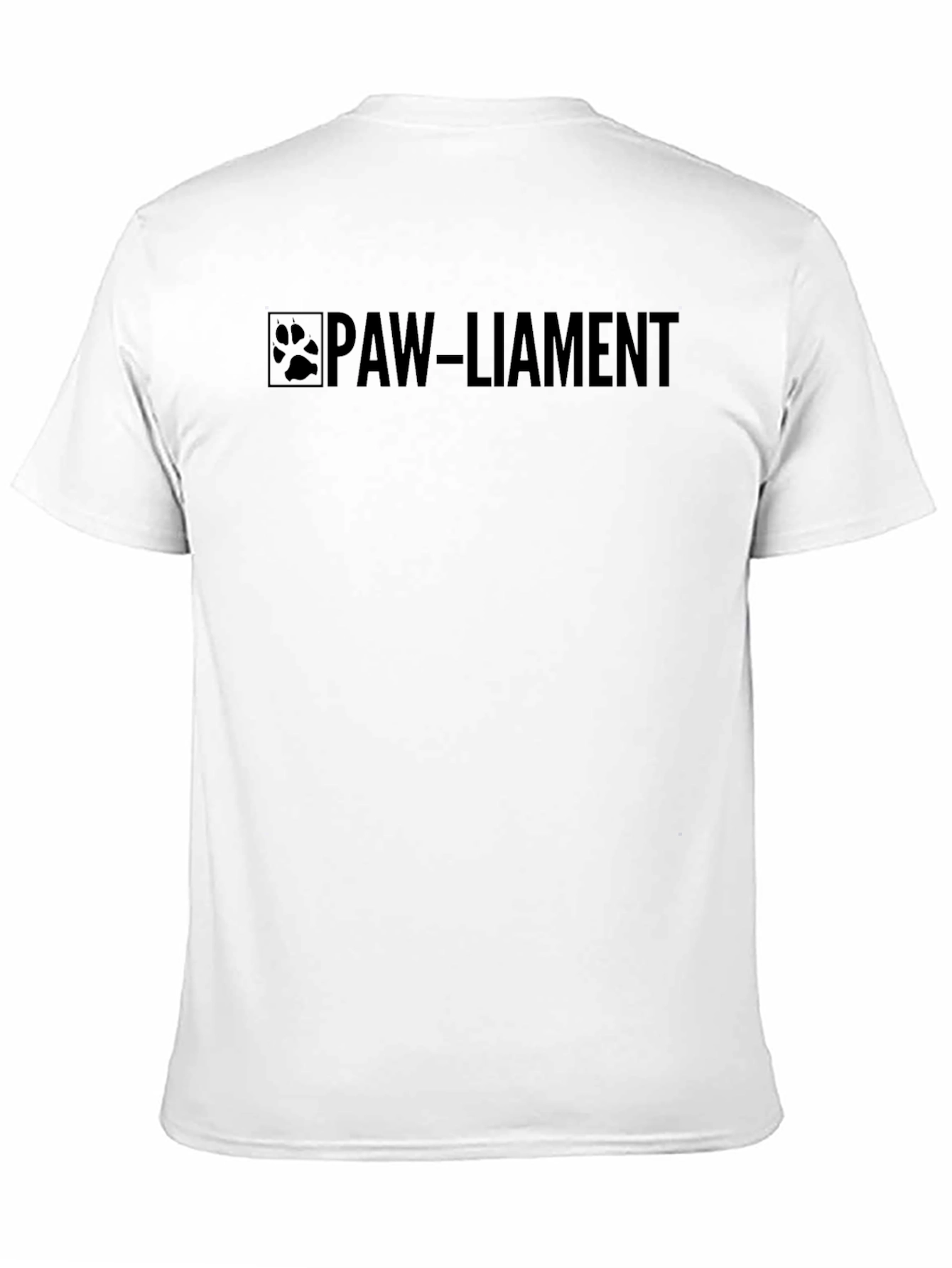 Black Paw-liament Black T-Shirt, Pet Lover Tee view 11