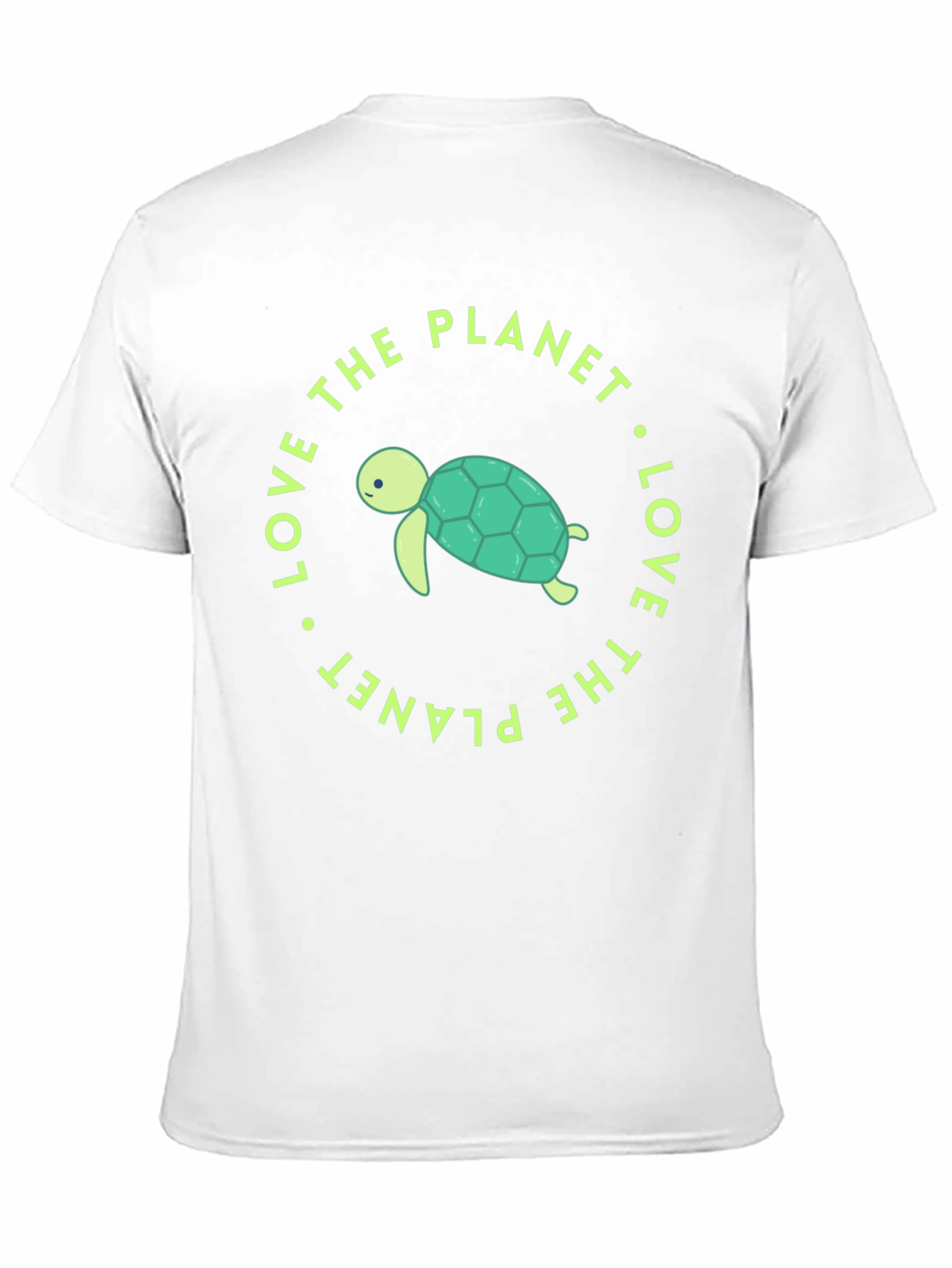 Black Love the Planet Turtle Graphic Tee view 11