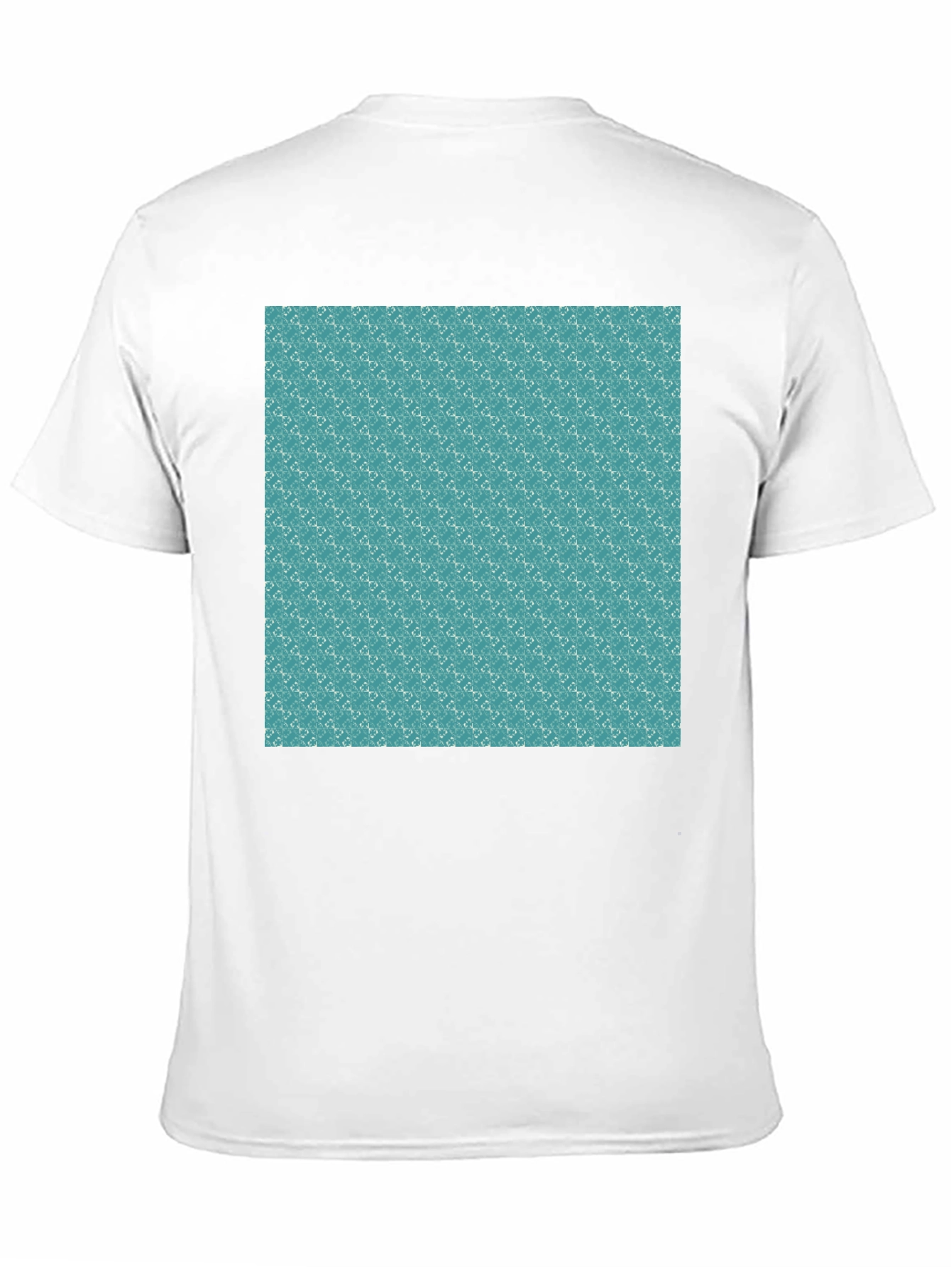 Black Patterned Teal T-Shirt view 11