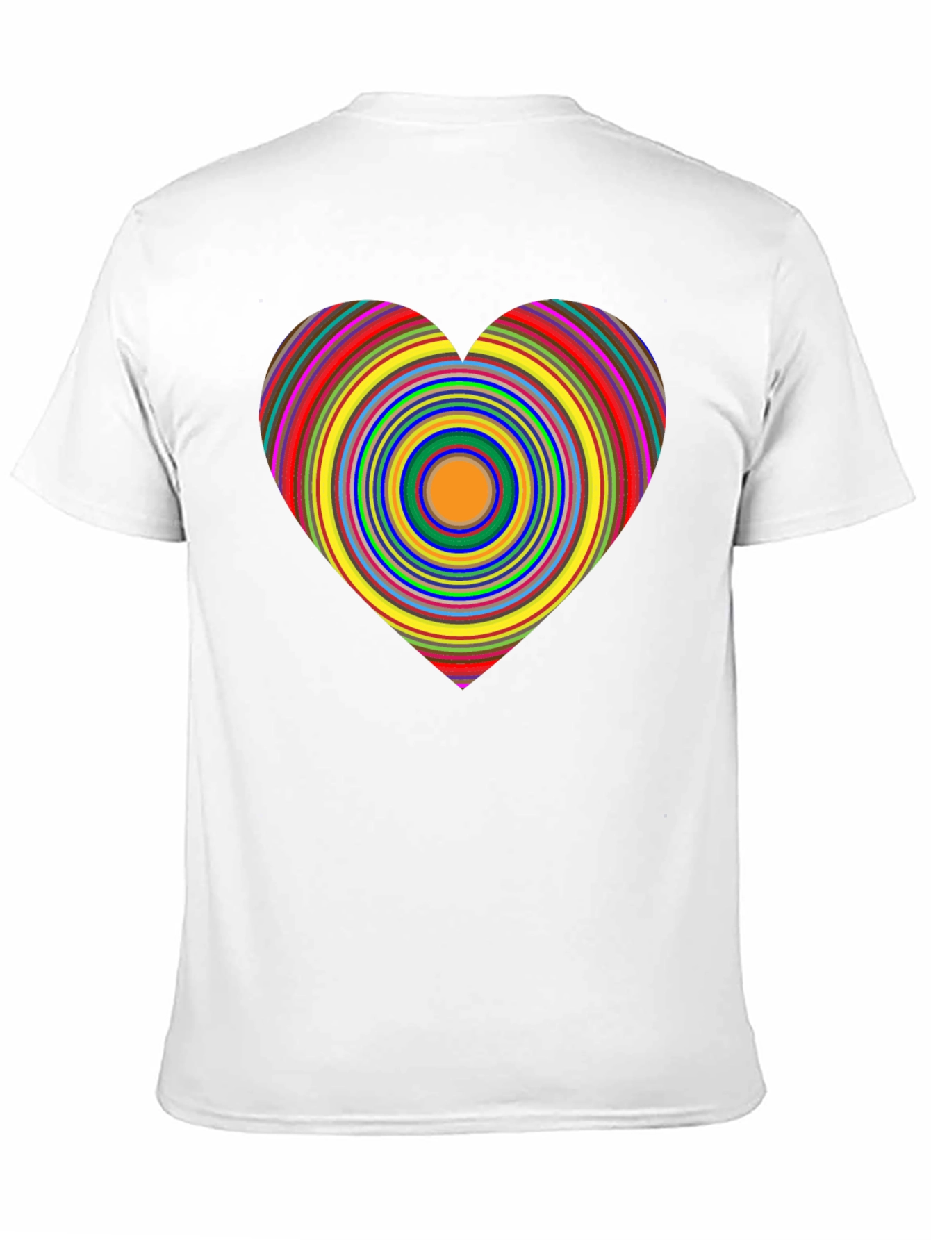 Black Rainbow Heart Graphic Black Tee view 11