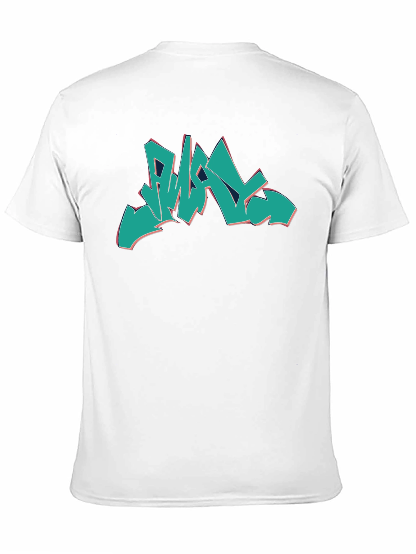 Black Graffiti Style Graphic Print Black T-Shirt view 11